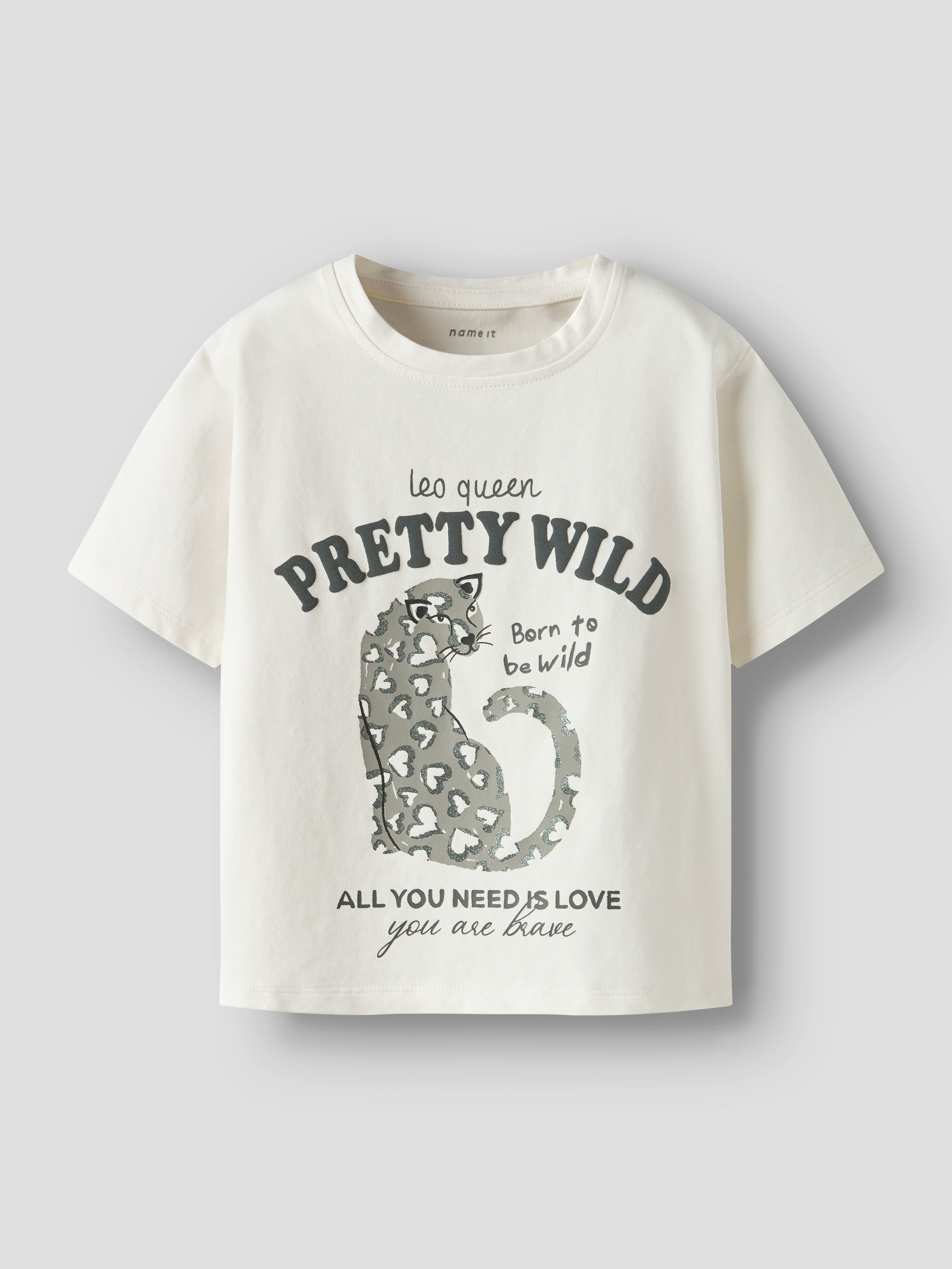 Camiseta Print Corazones Crudo Mini