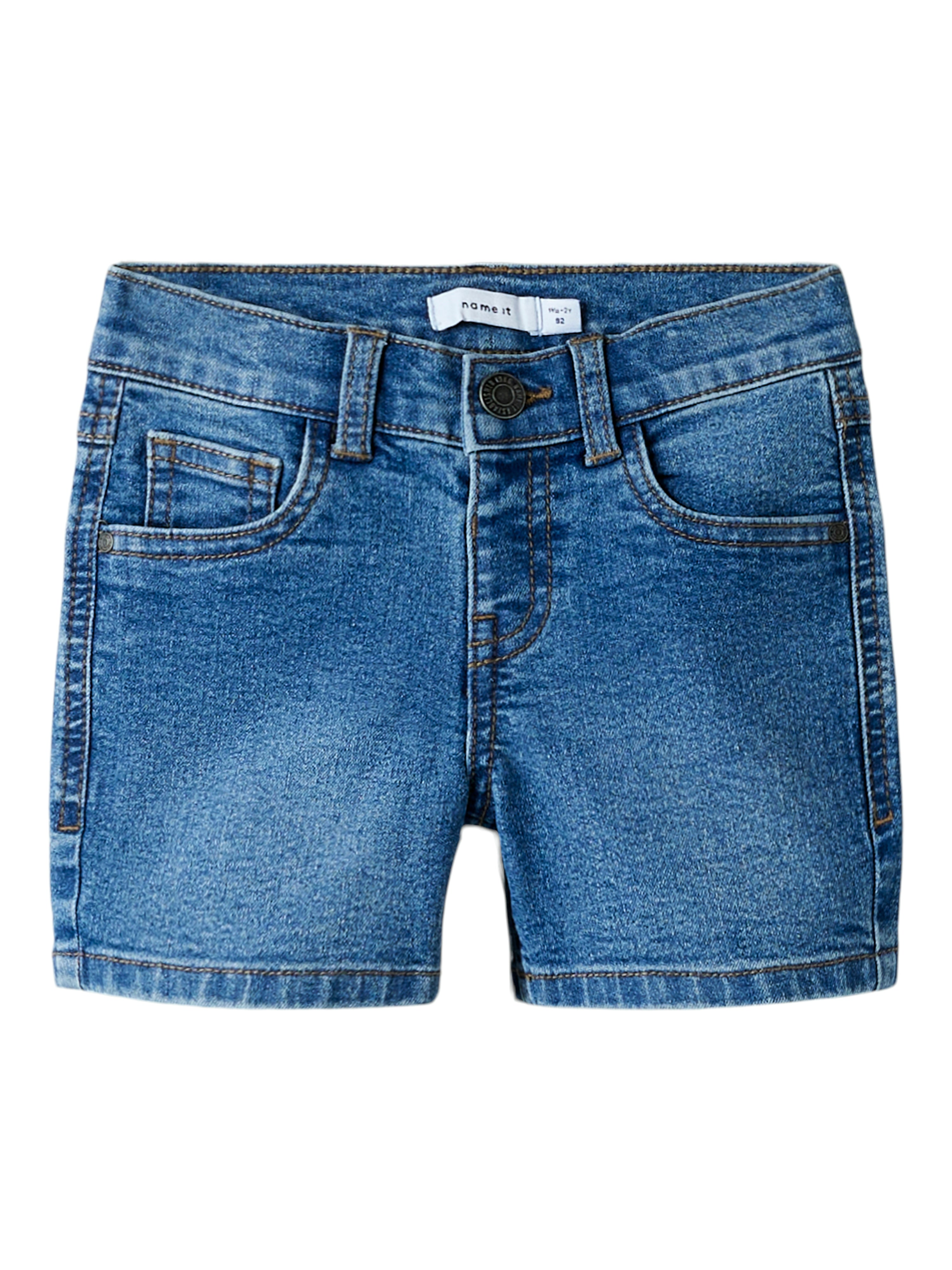 Short Medium Blue Mini Girl