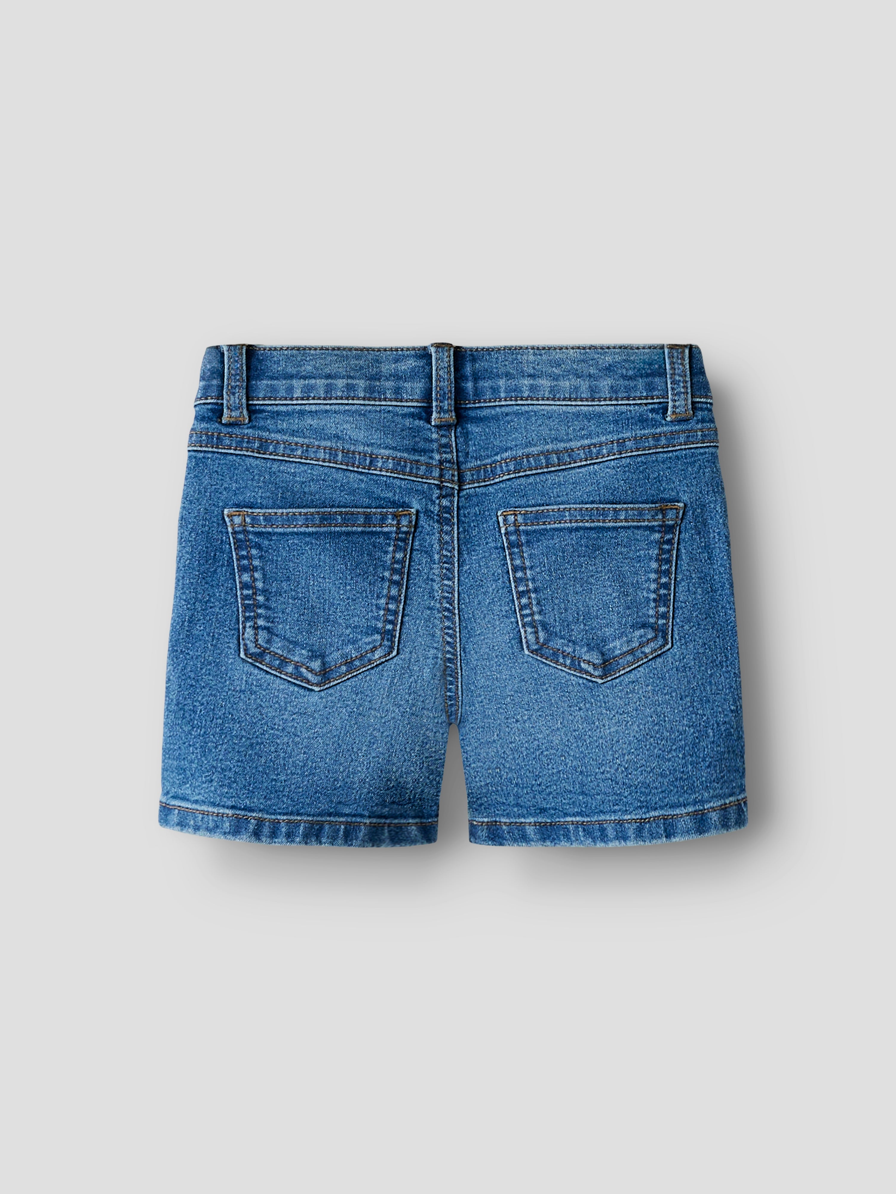 Short Medium Blue Mini Girl