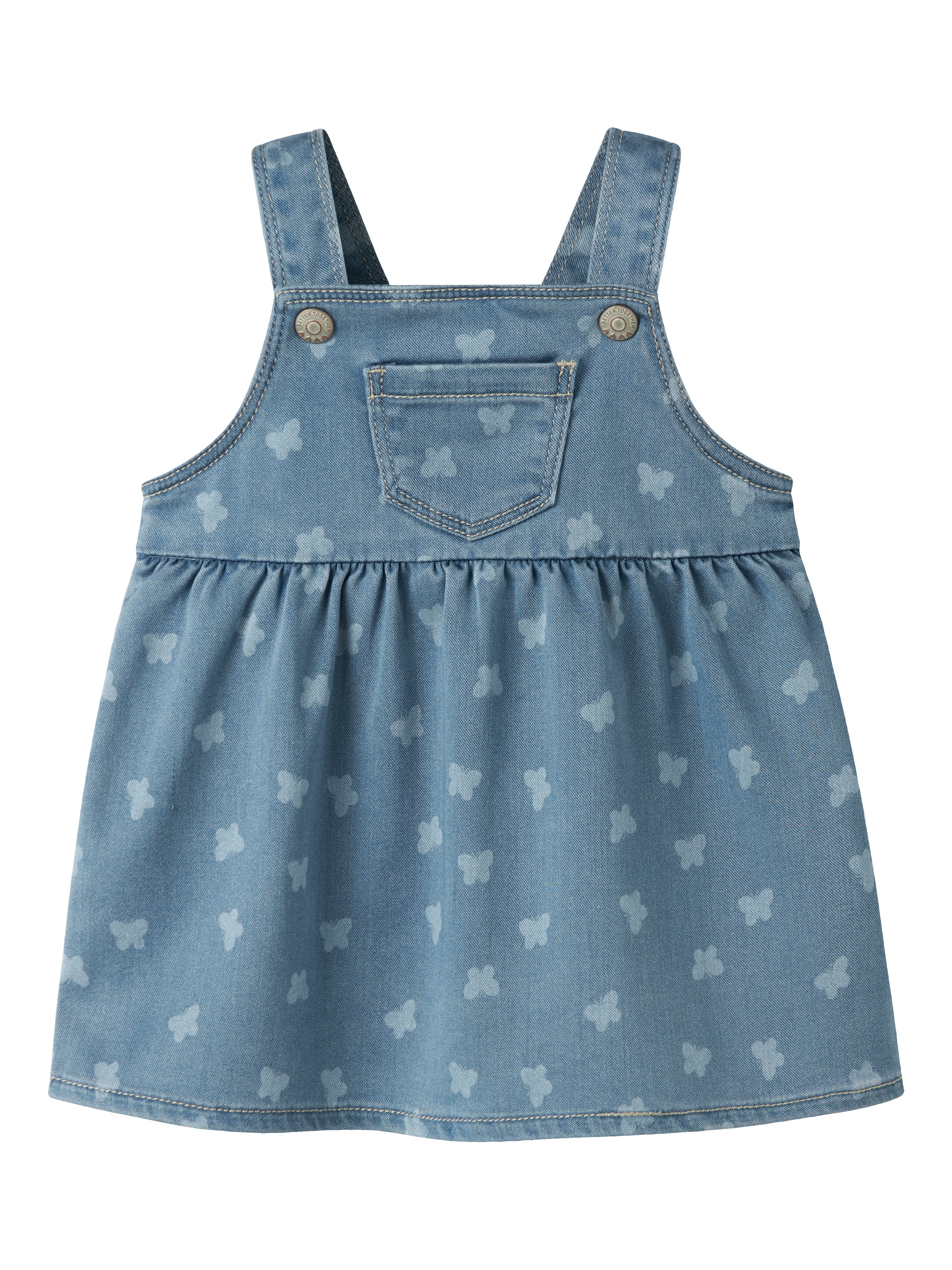 Vestido Denim Mariposas Bebé