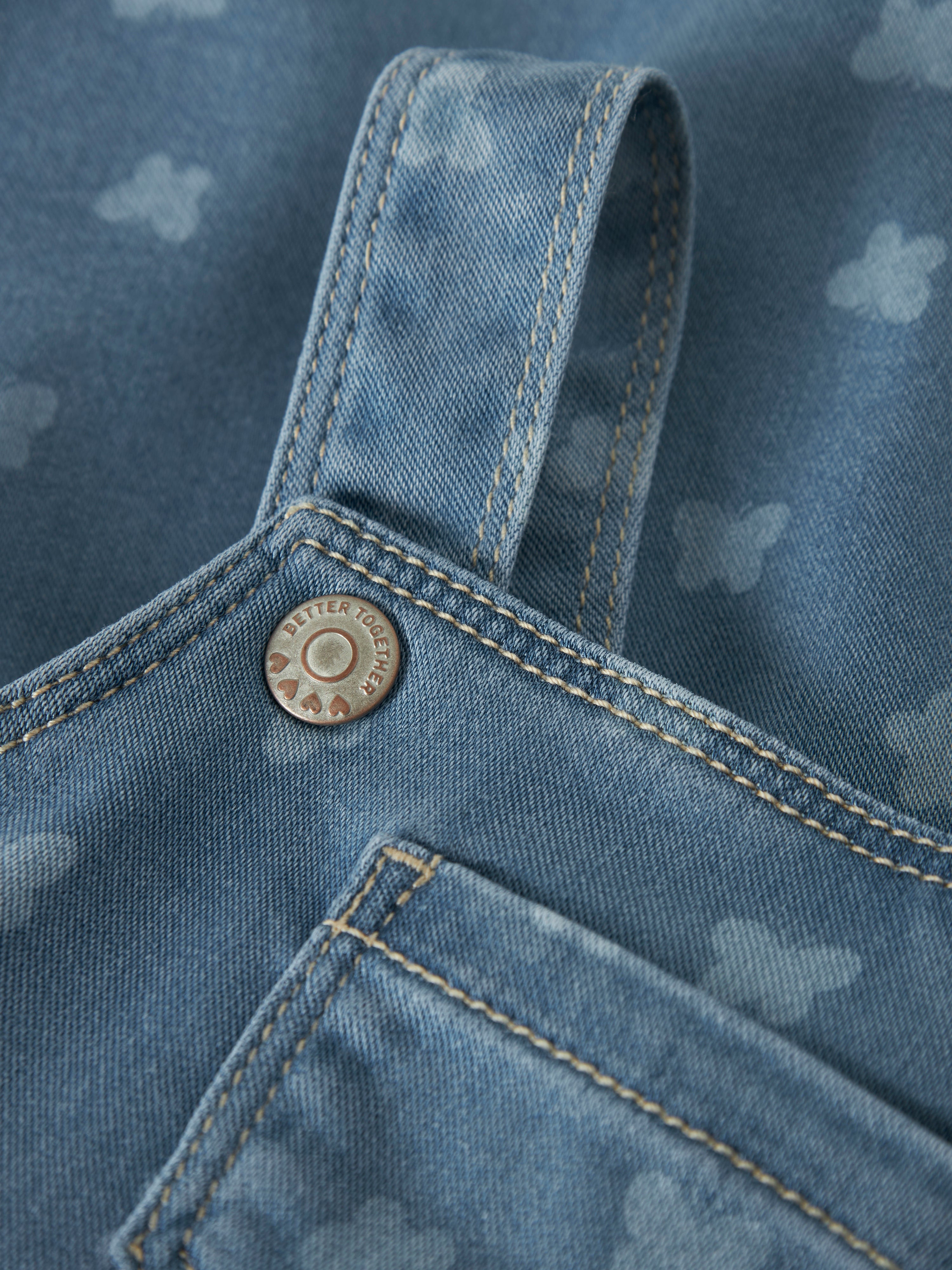 Vestido Denim Mariposas Bebé