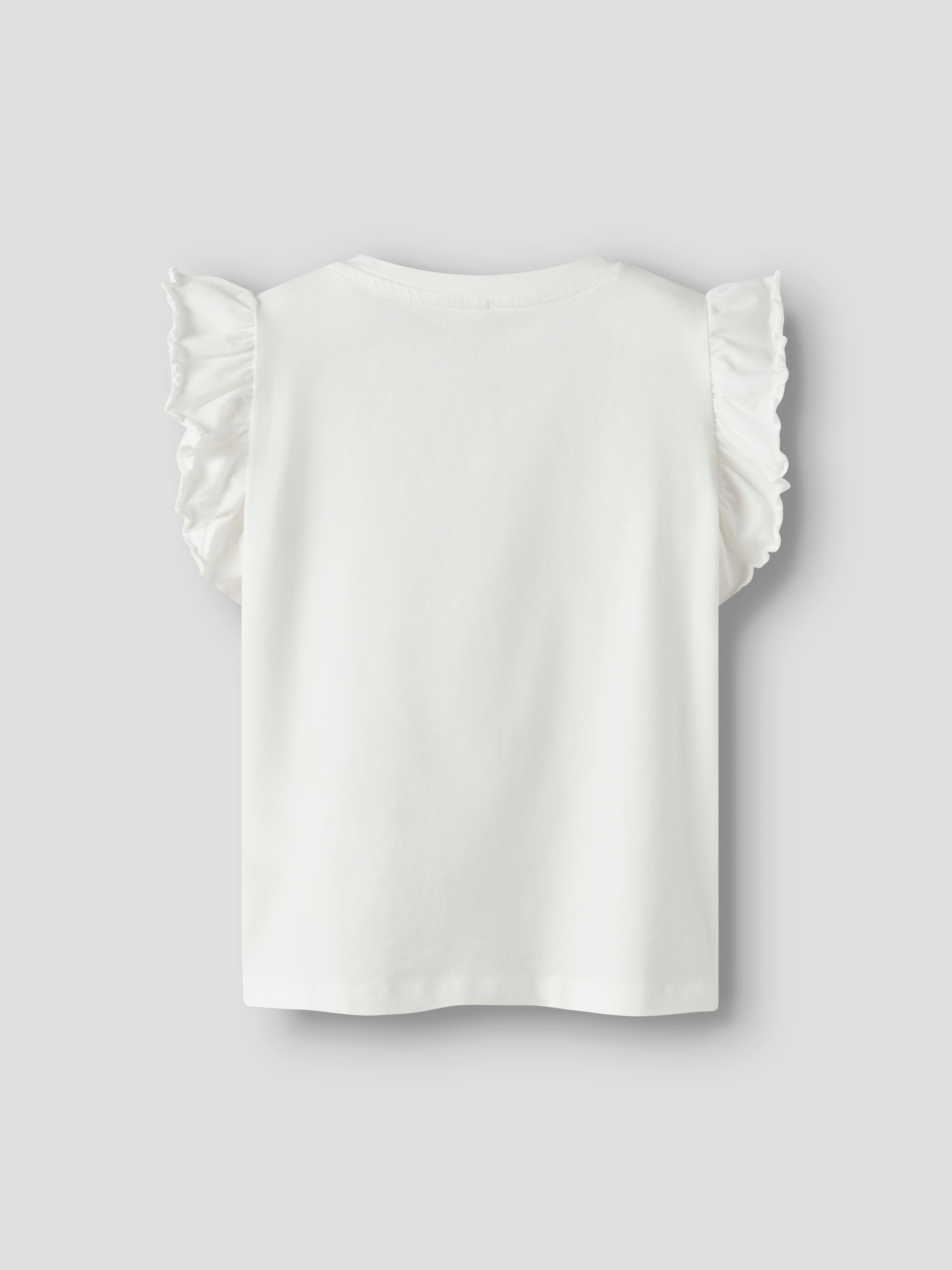 Camiseta Rainbow Volantes Blanca