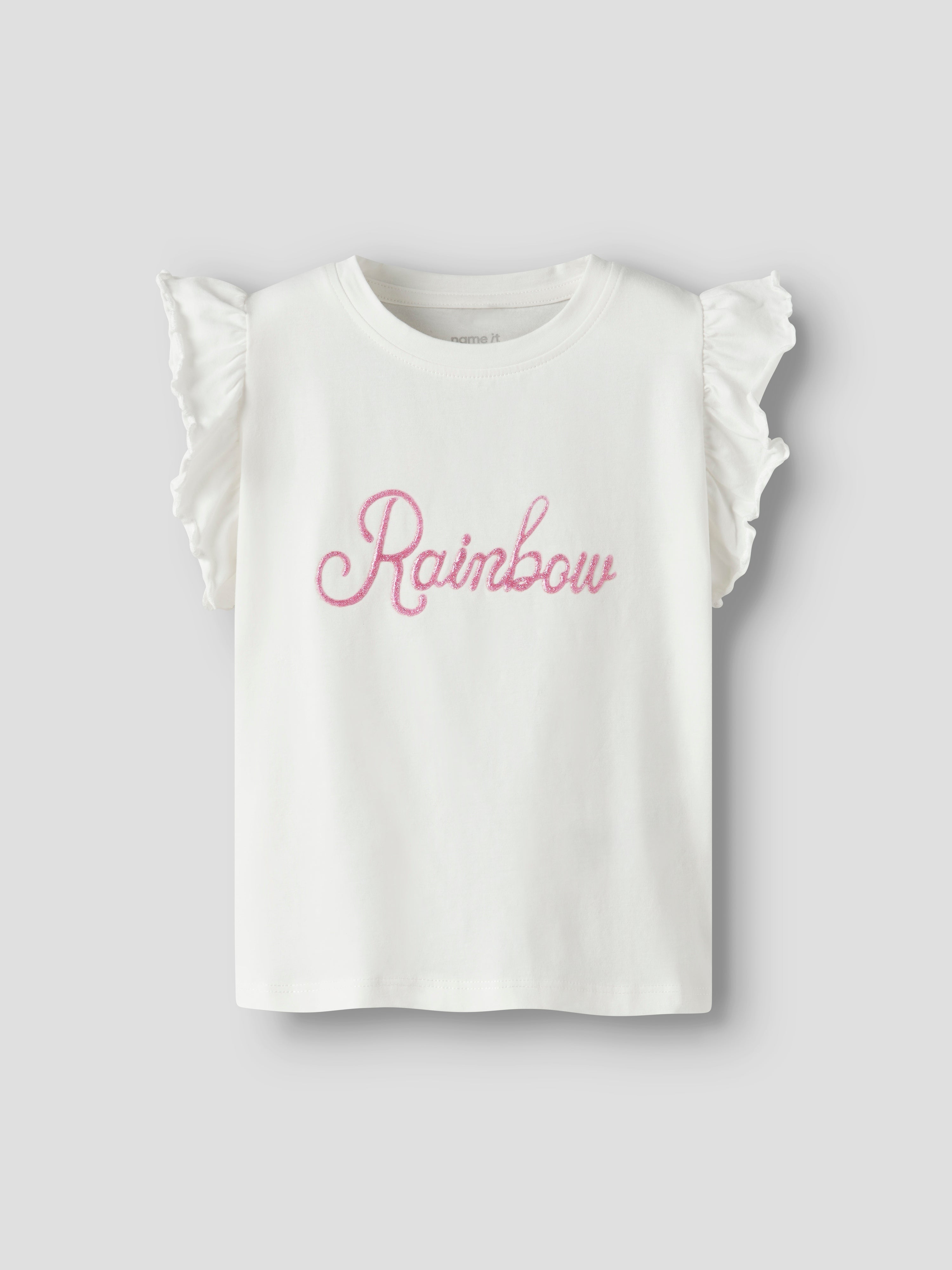 Camiseta Rainbow Volantes Blanca