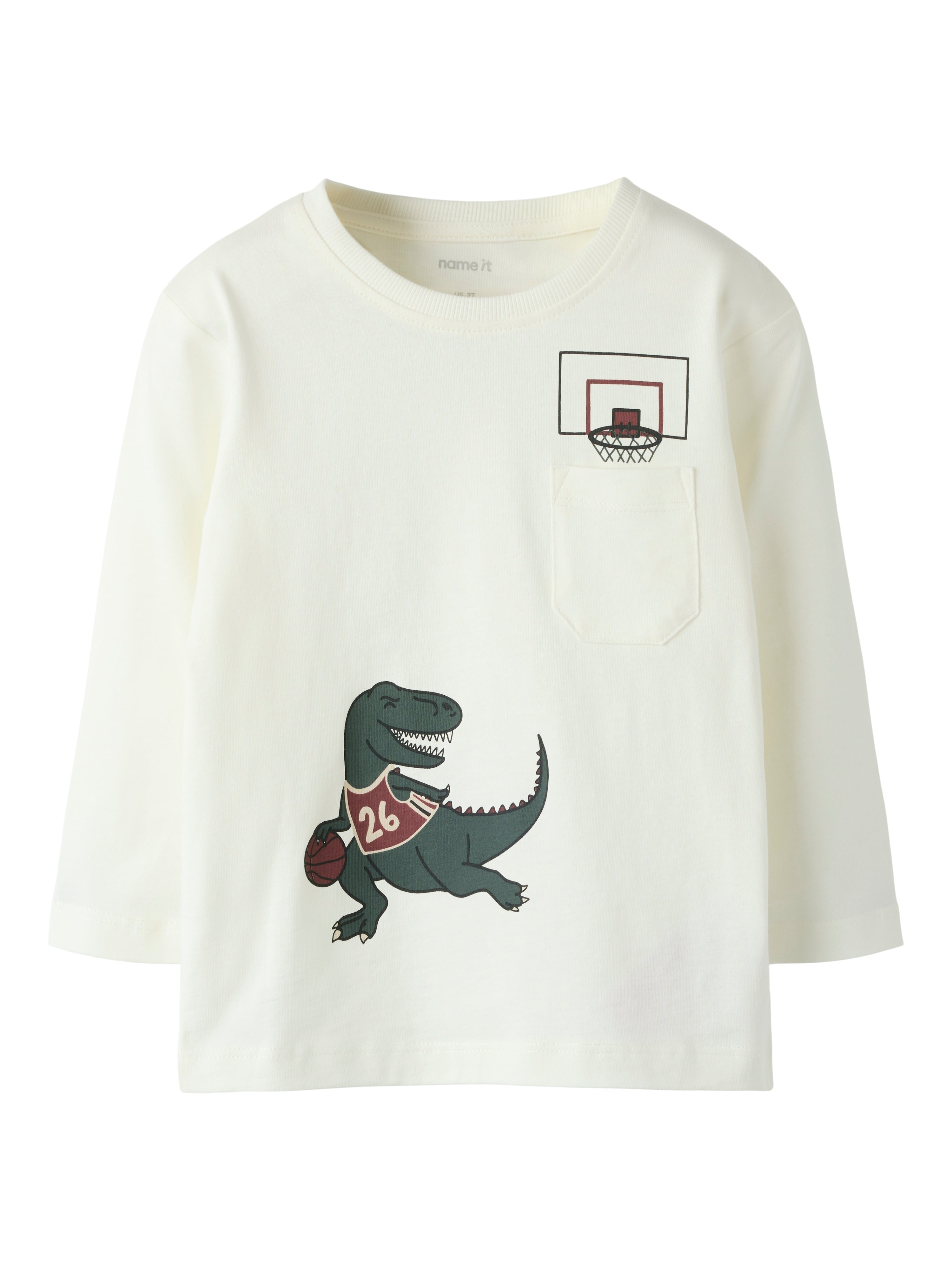 Camiseta Dino Basket Blanca Mini