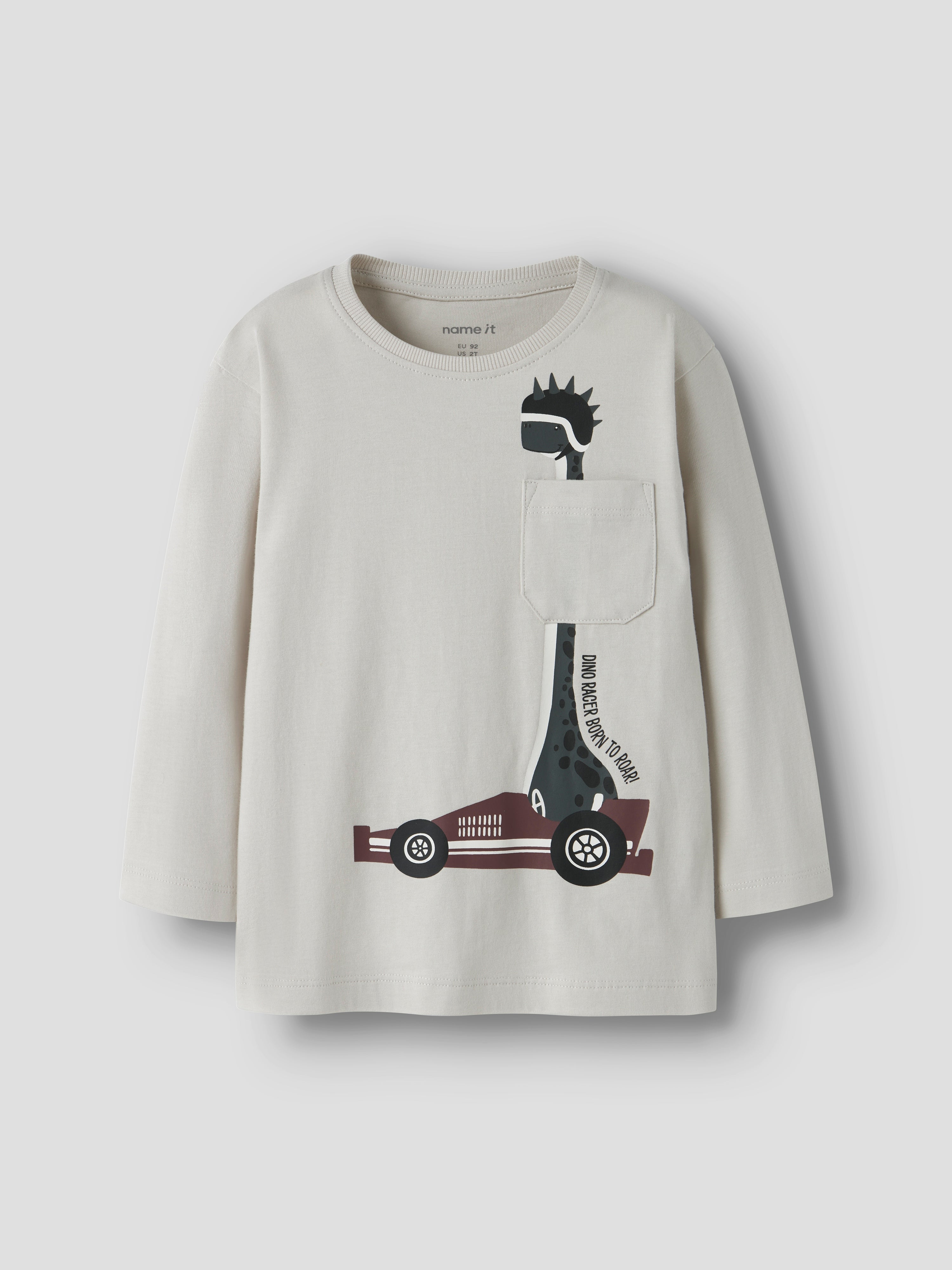 Camiseta Dino Racer Gris Mini