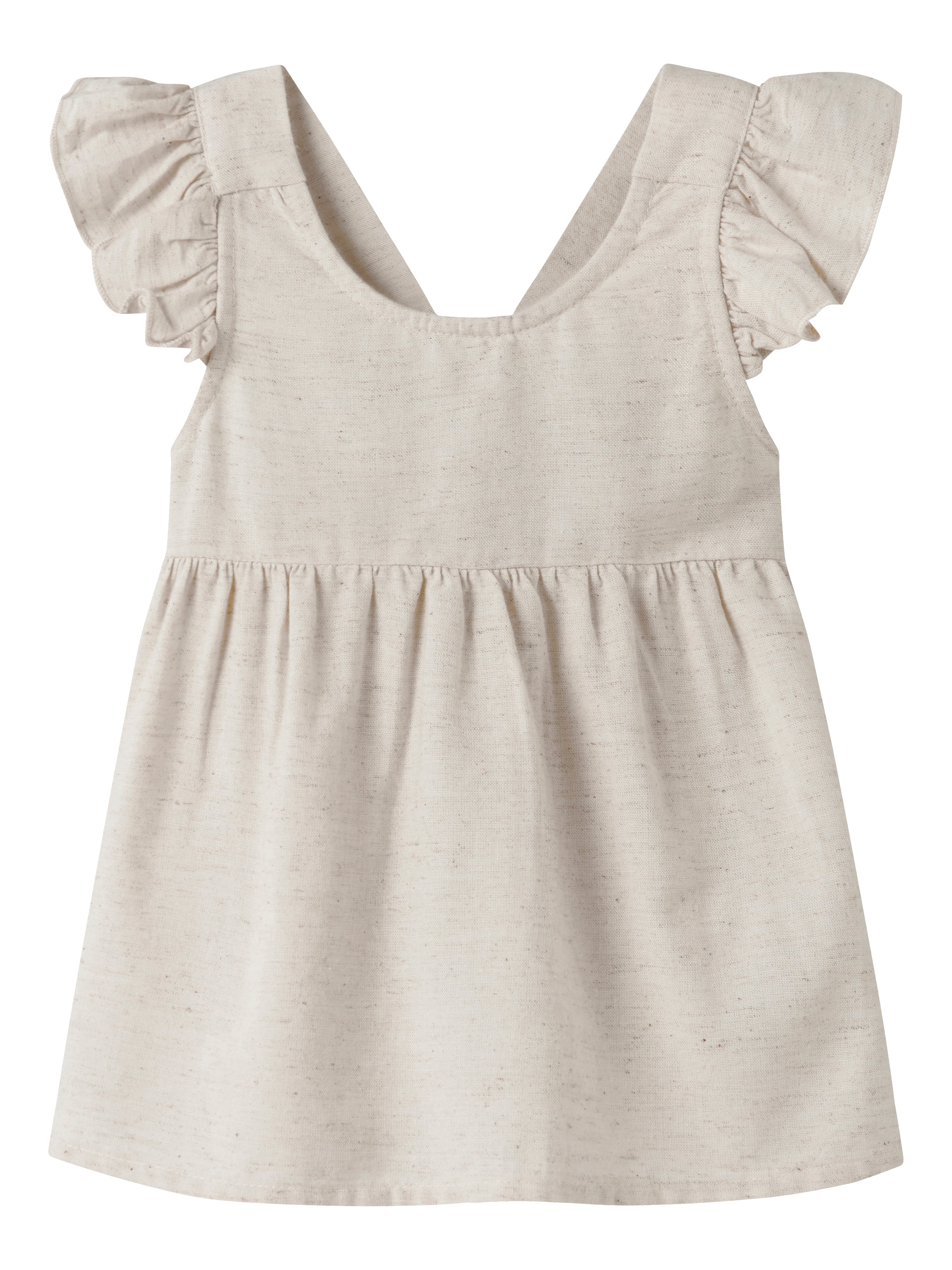 Vestido Lino Beige Bebé