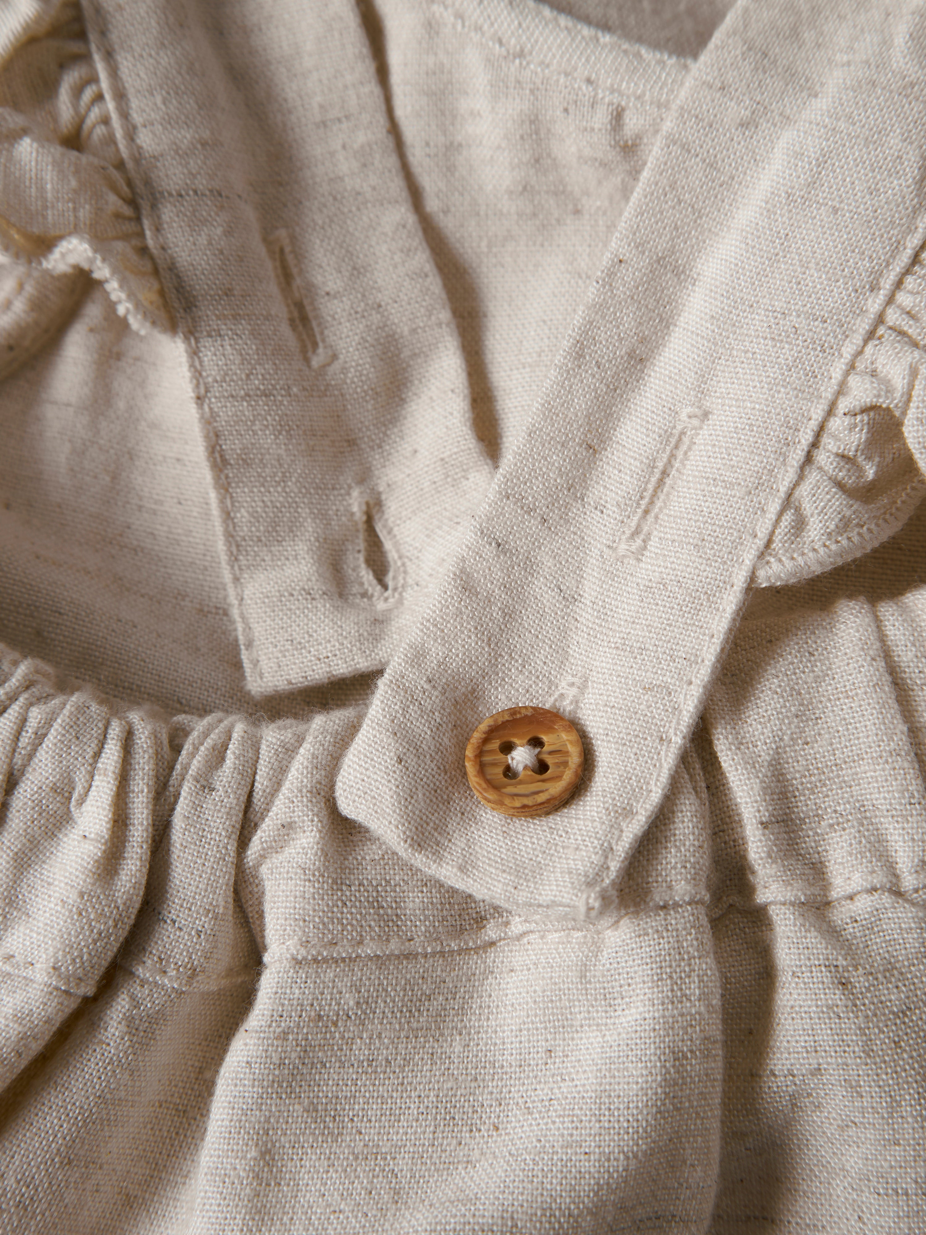 Vestido Lino Beige Bebé
