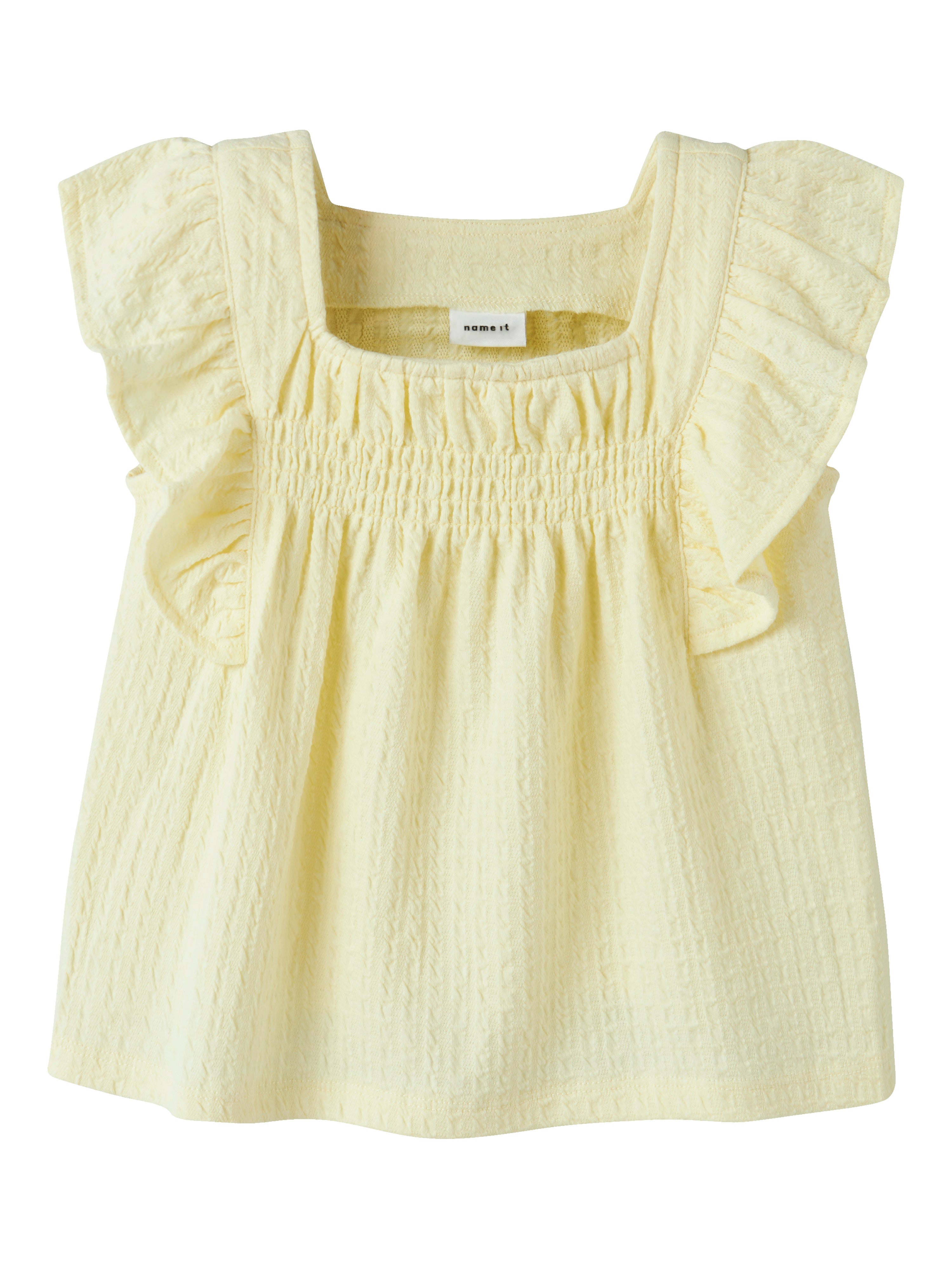 Blusa Volantes Amarilla Mini