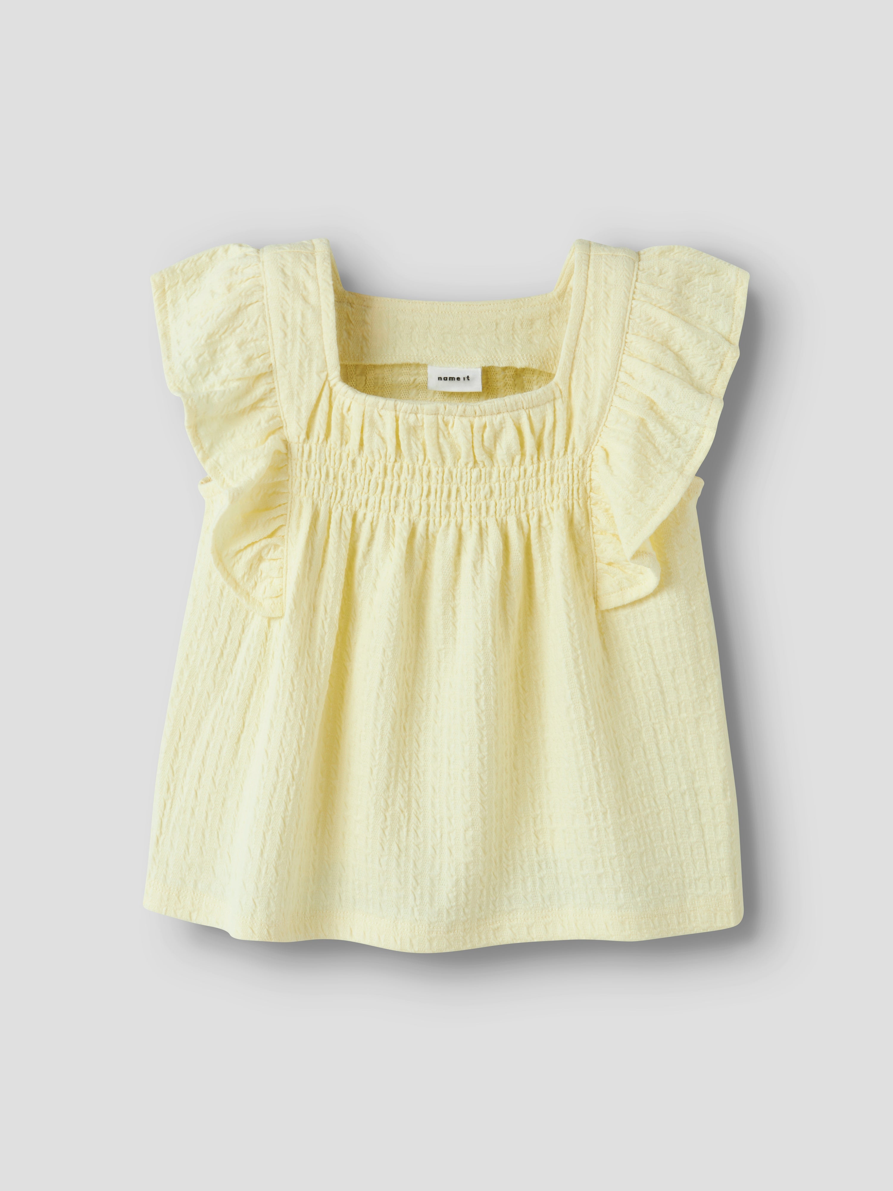 Blusa Volantes Amarilla Mini