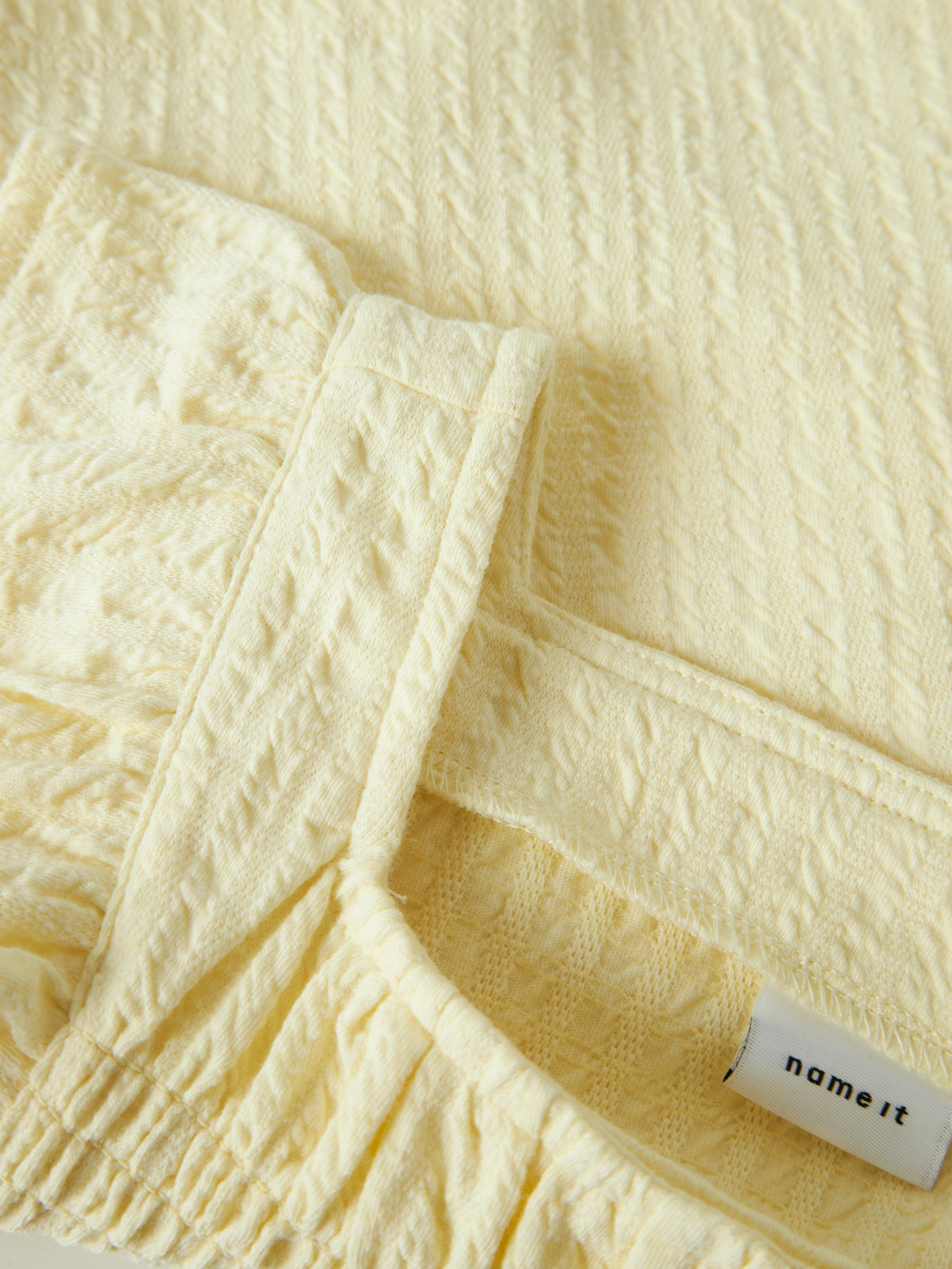 Blusa Volantes Amarilla Mini