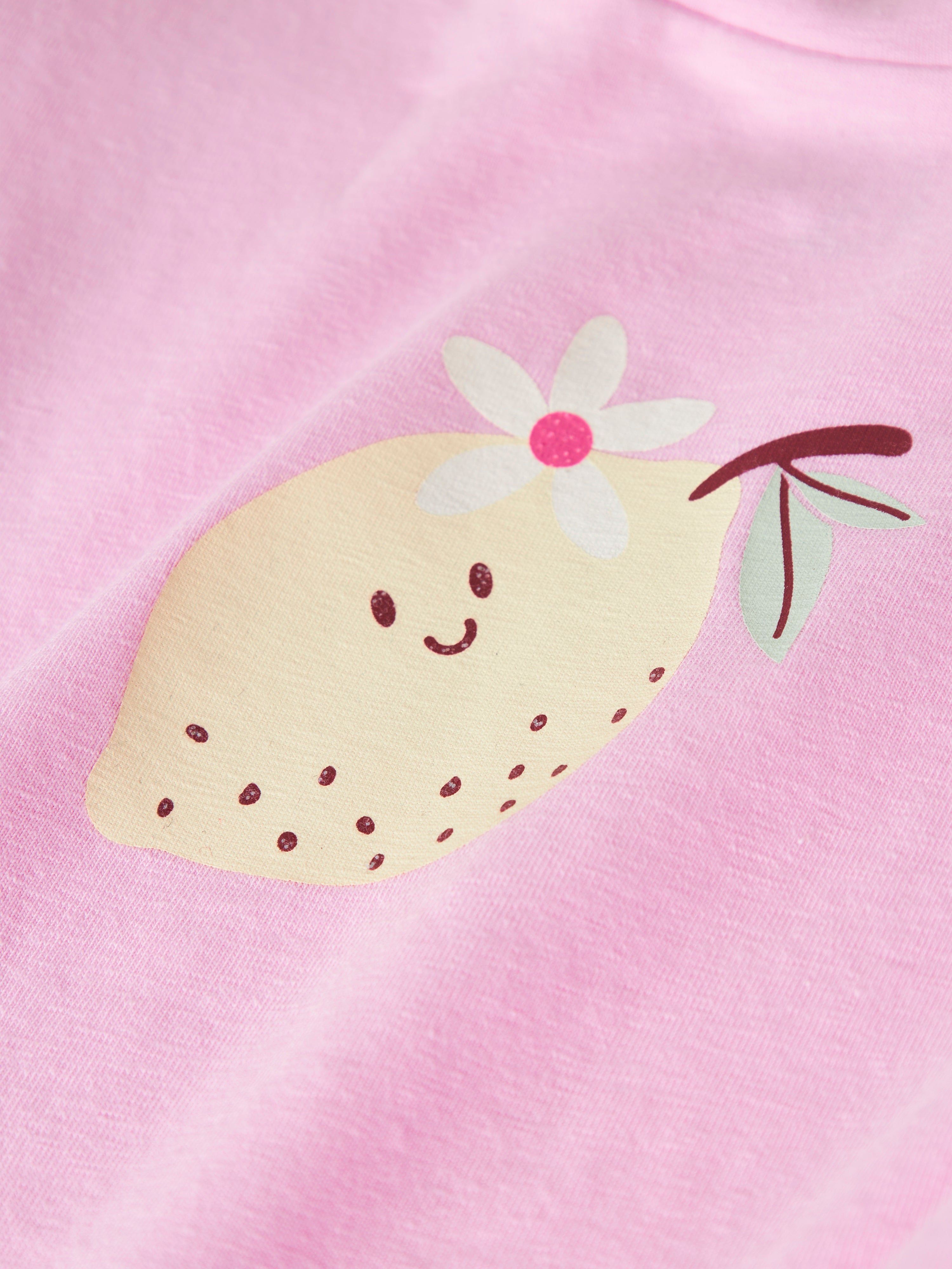 Camiseta Limón Rosa Mini