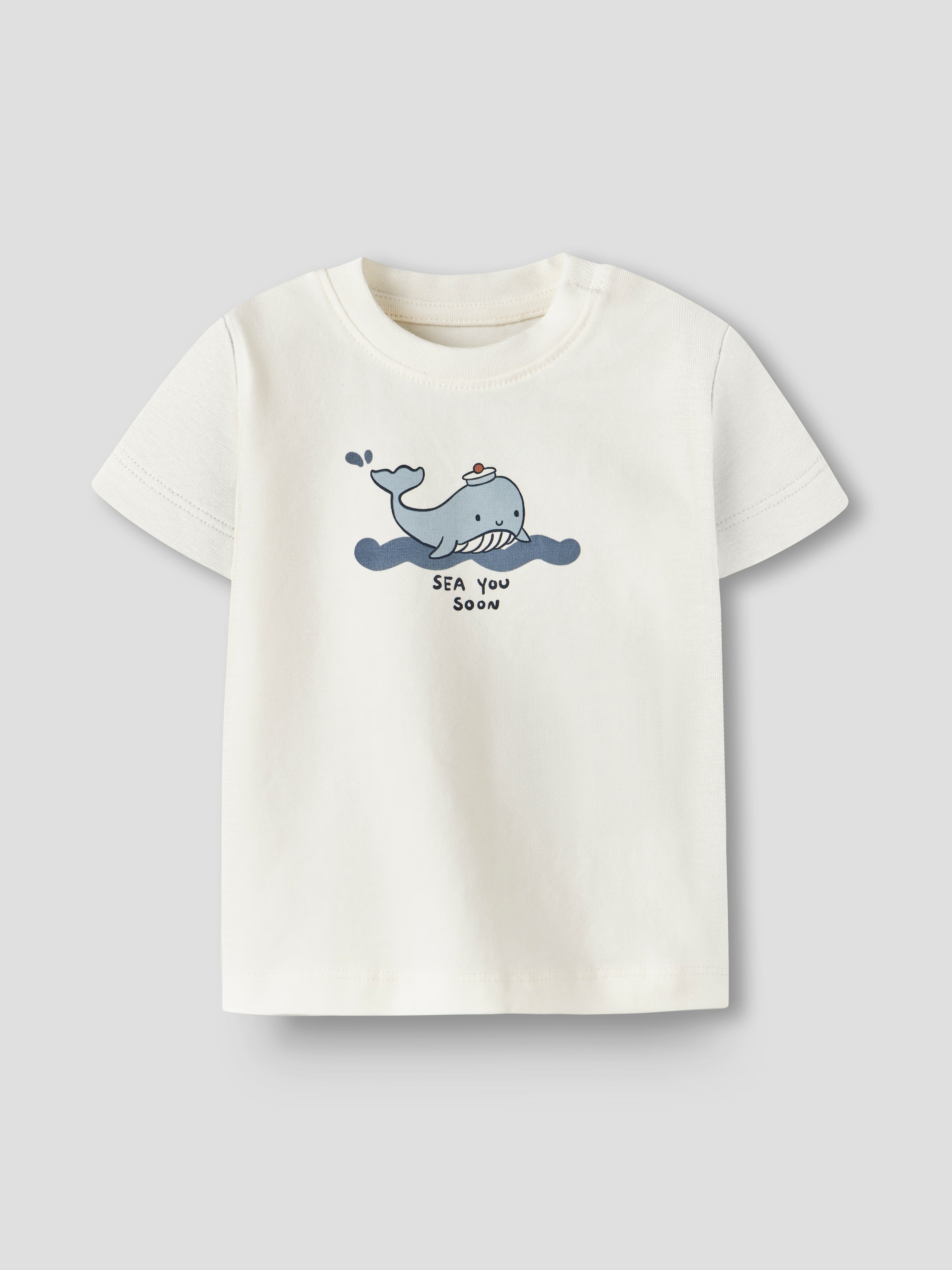 Camiseta Blanca Ballena Bebé