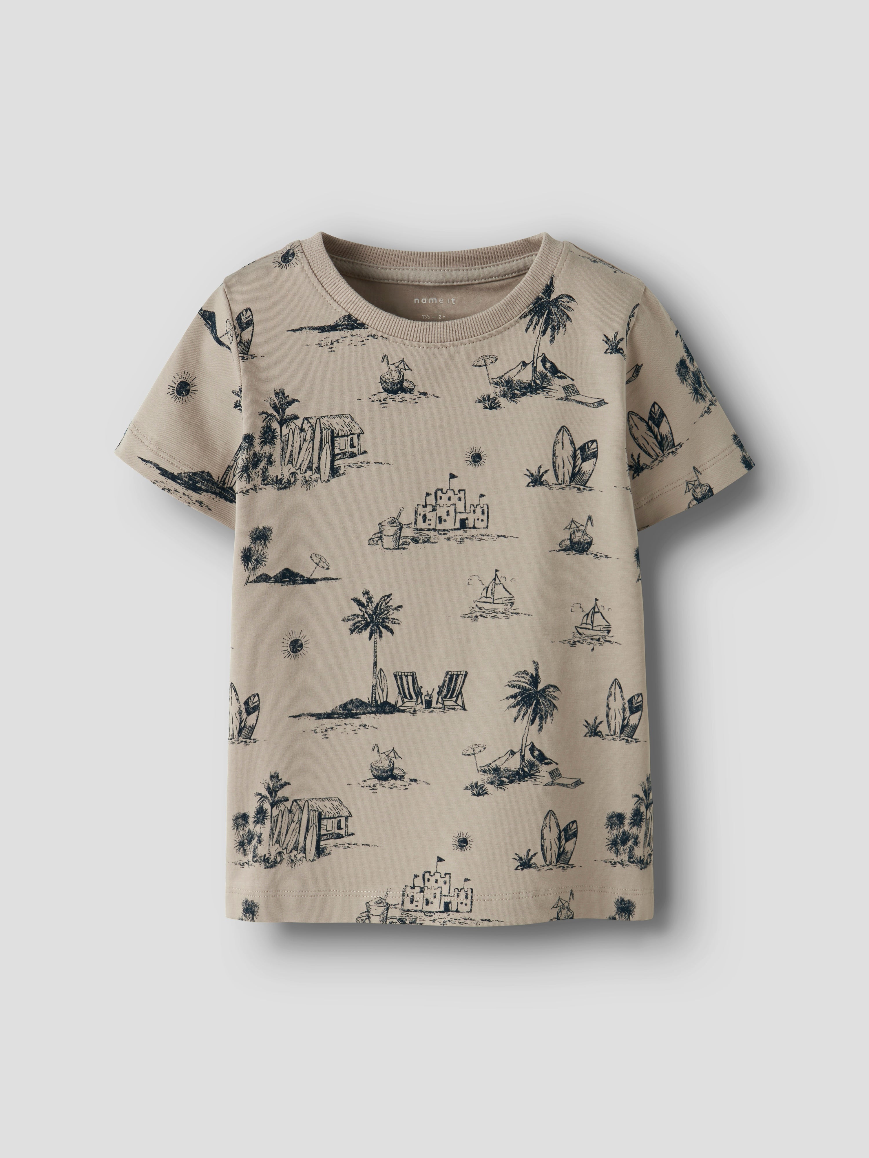 Camiseta Summer Marrón Mini