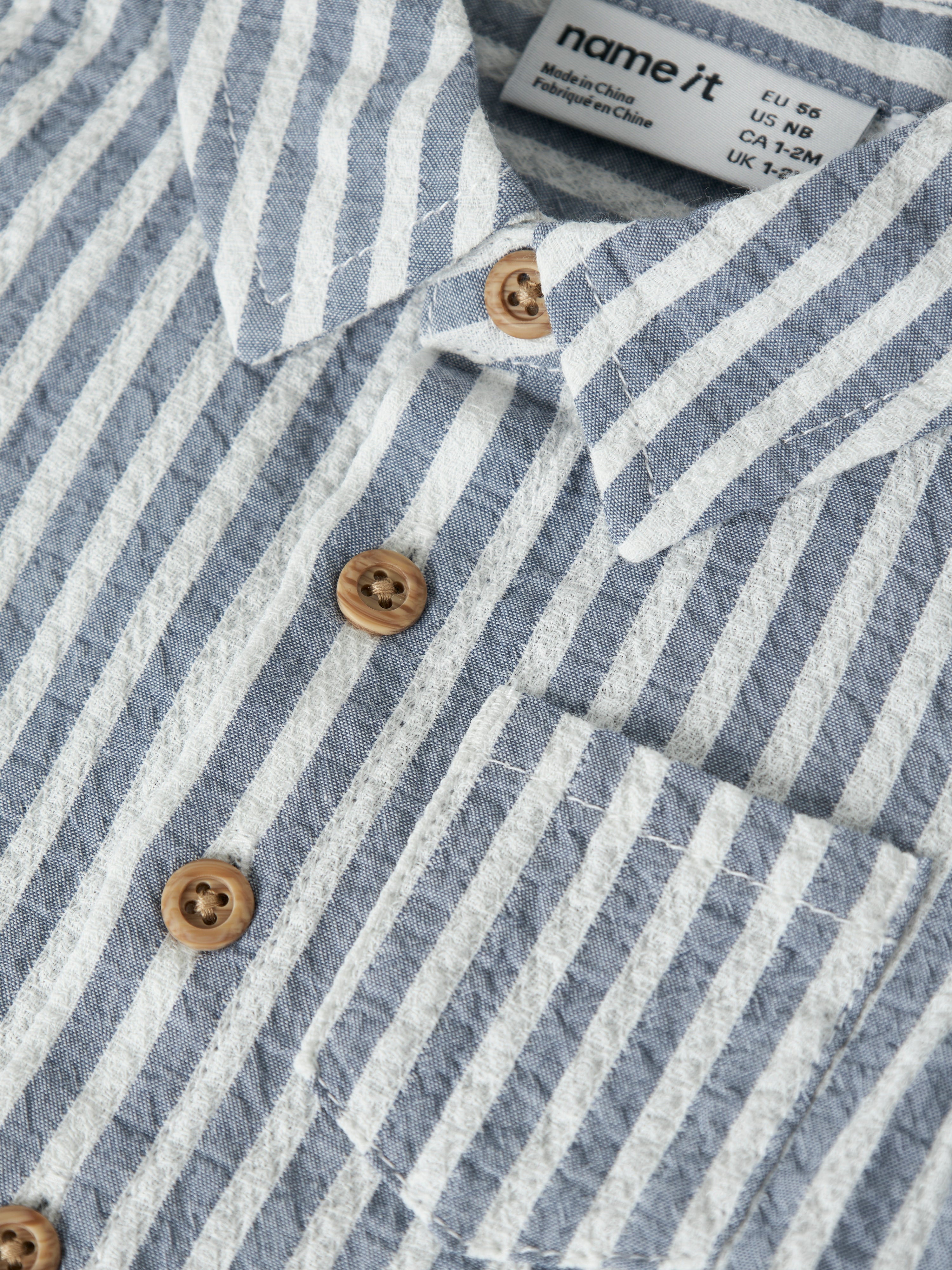 Camisa Rayas Azul Bebé