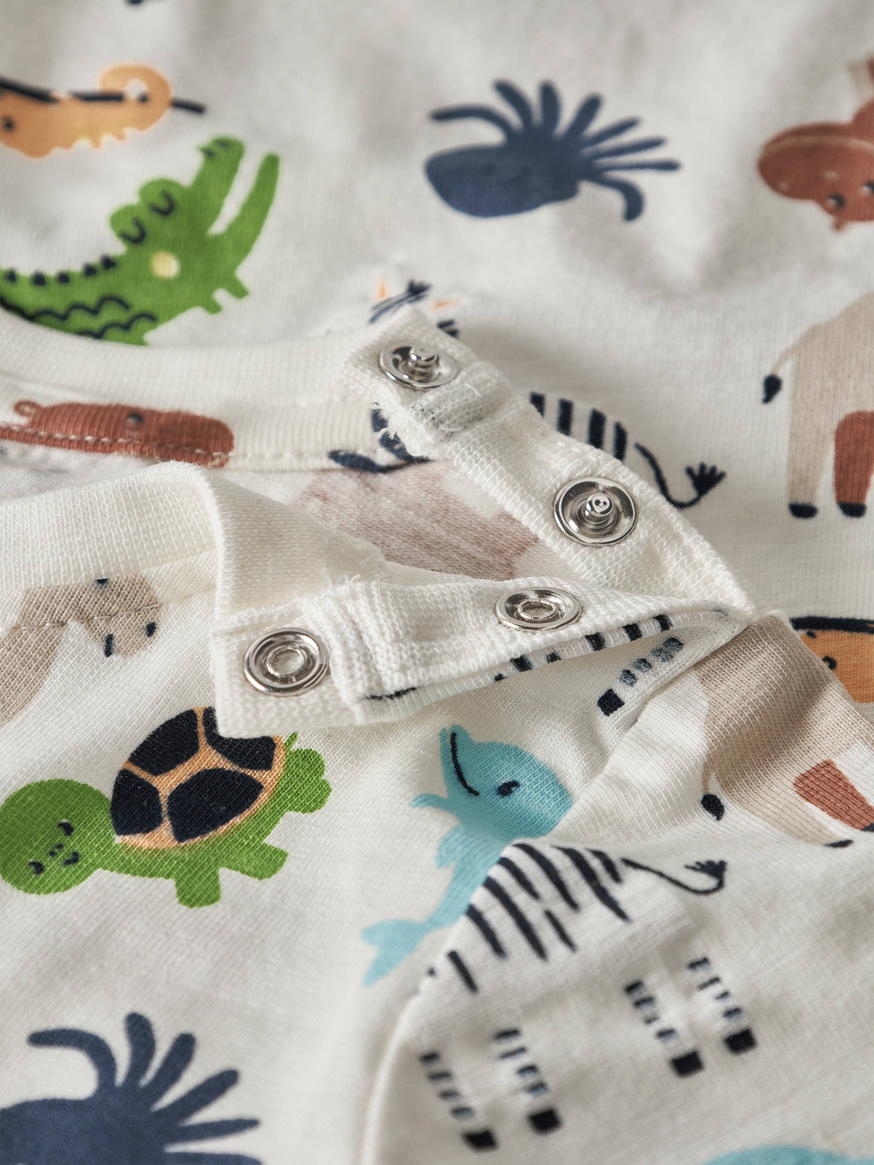 Camiseta Animalitos Blanca Bebé