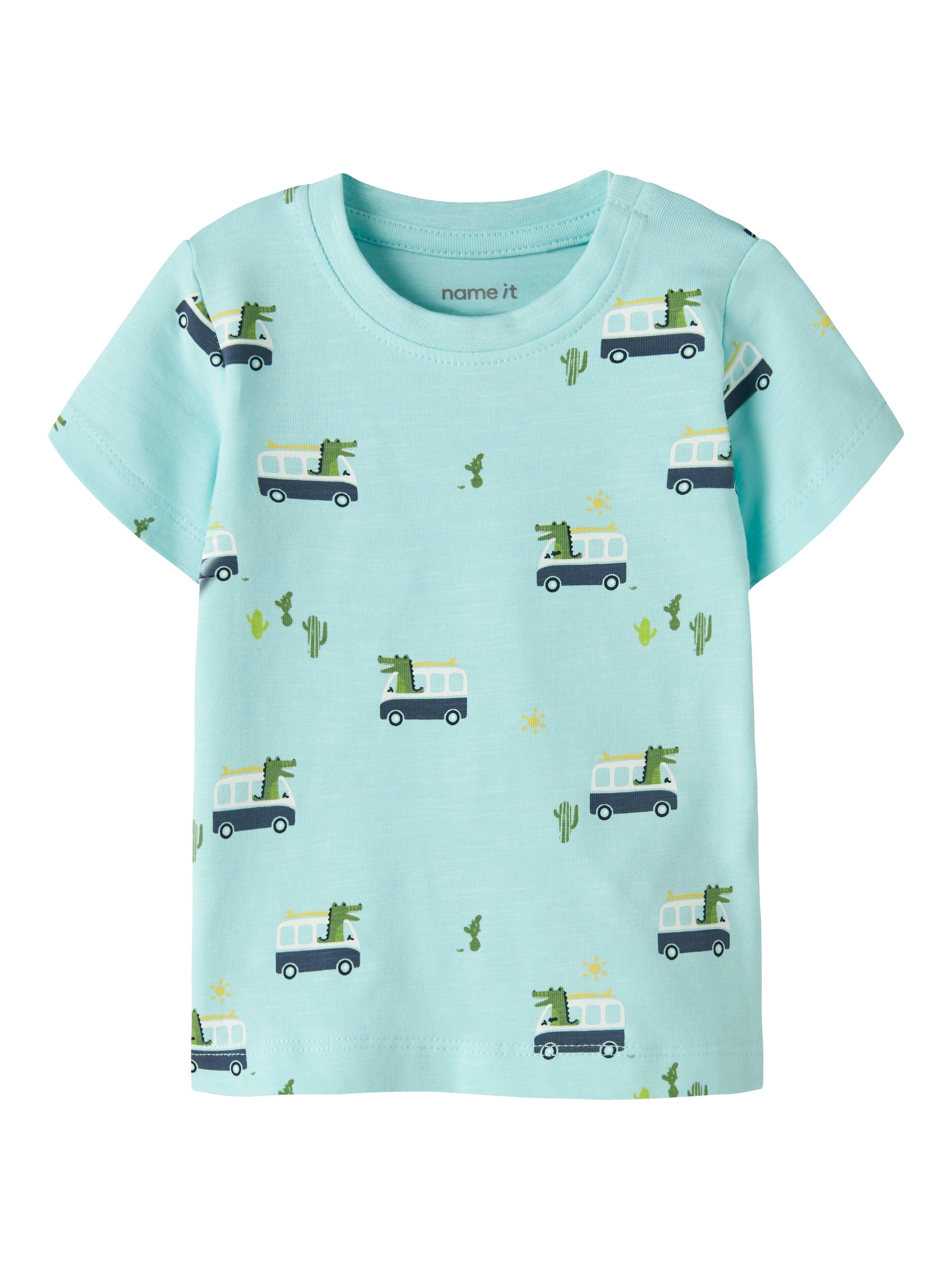 Camiseta Cocodrilos Turquesa Bebé