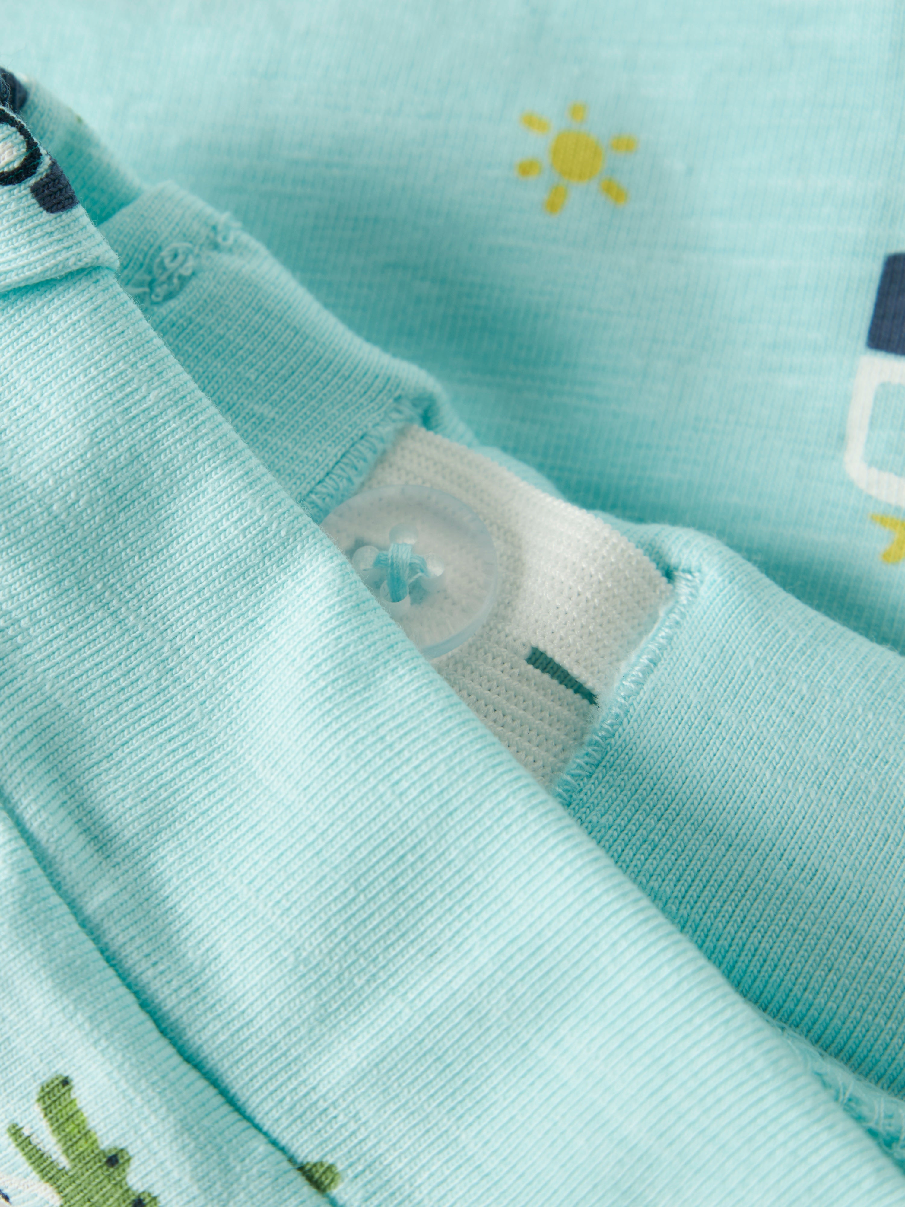 Short Turquesa Cocodrilos Bebé