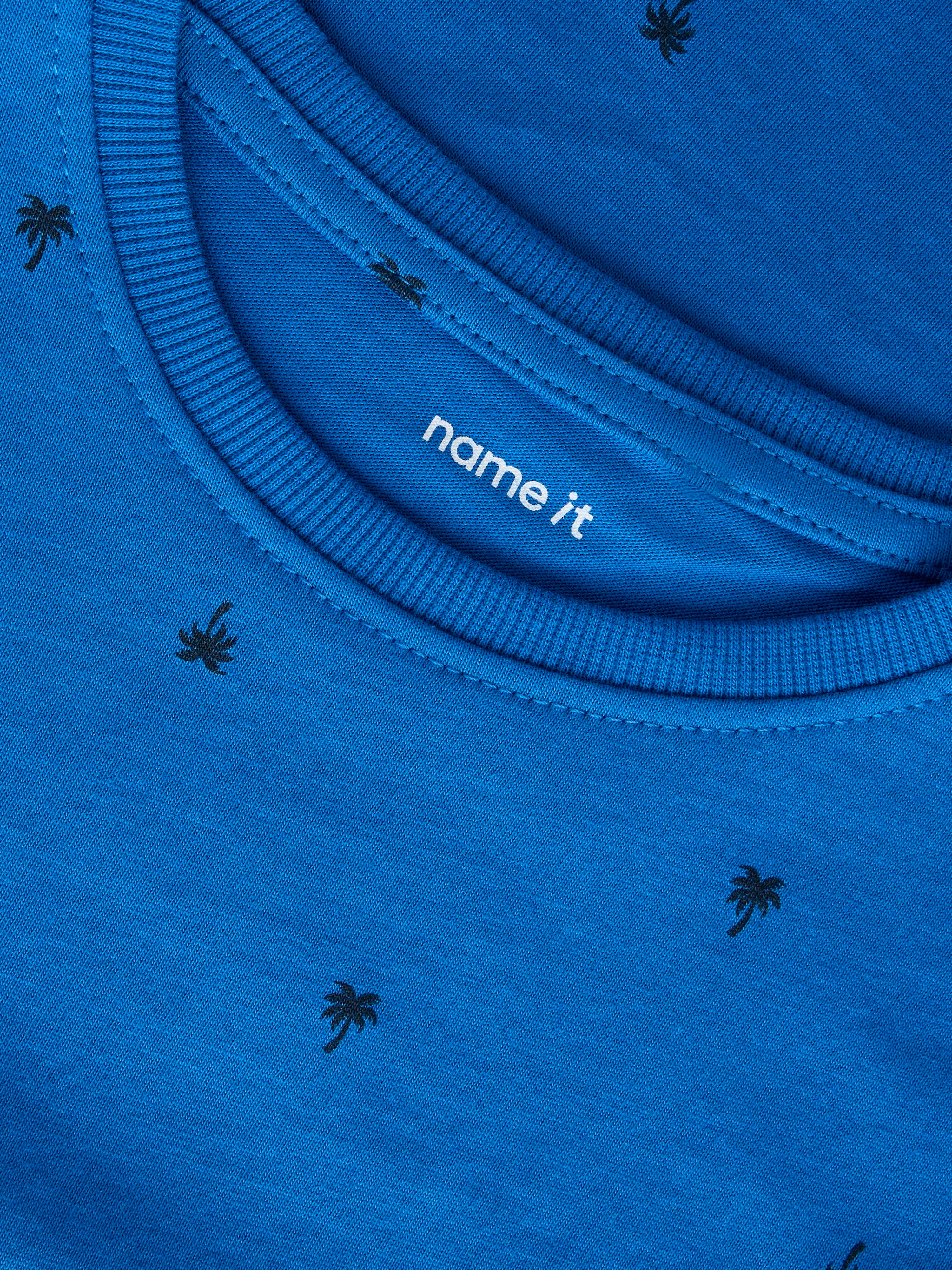 Camiseta Azul Palmeras Mini