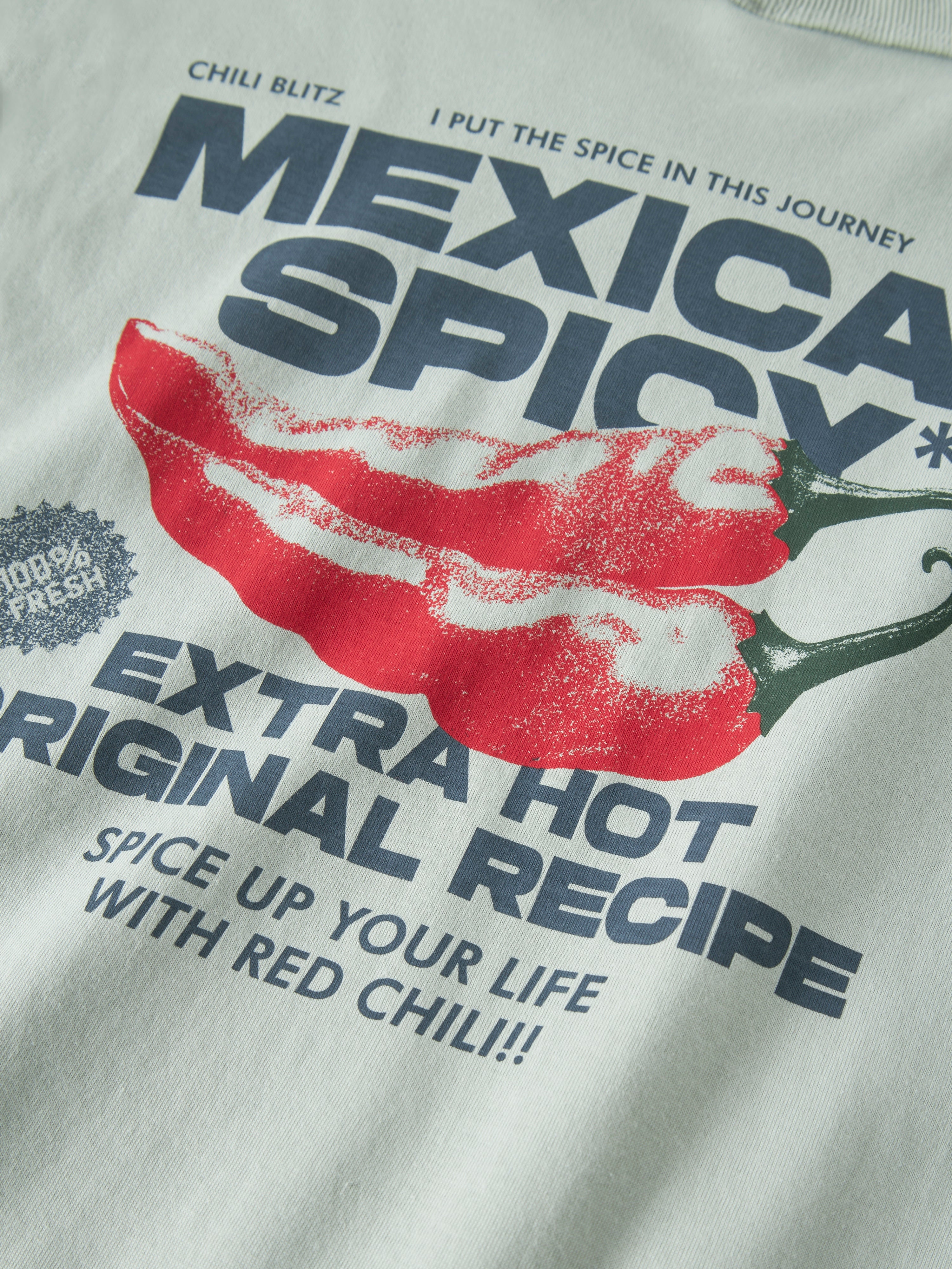 Camiseta Chili Verde Agua Kid