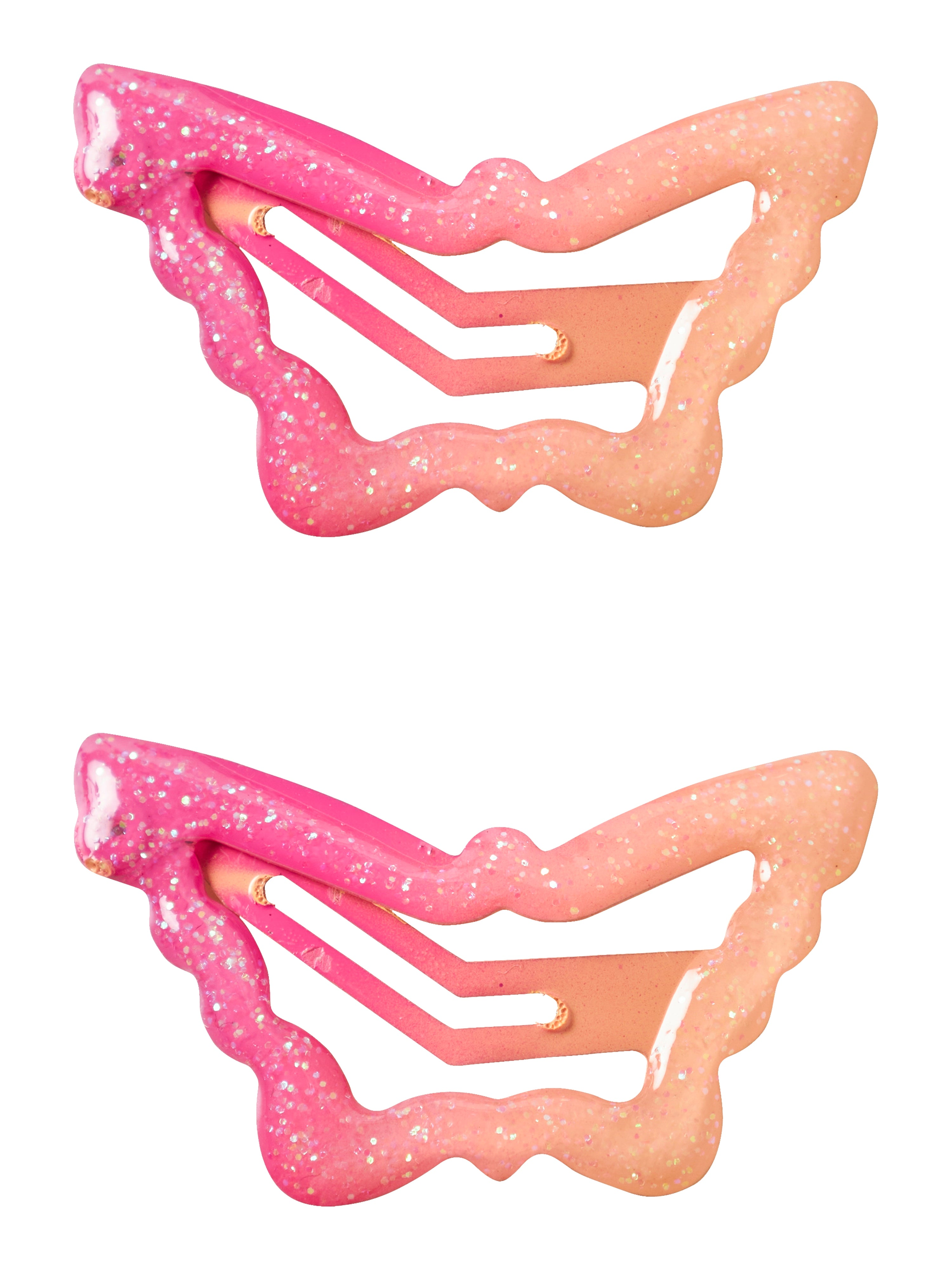 Pack 2 Clips Bicolor Peach