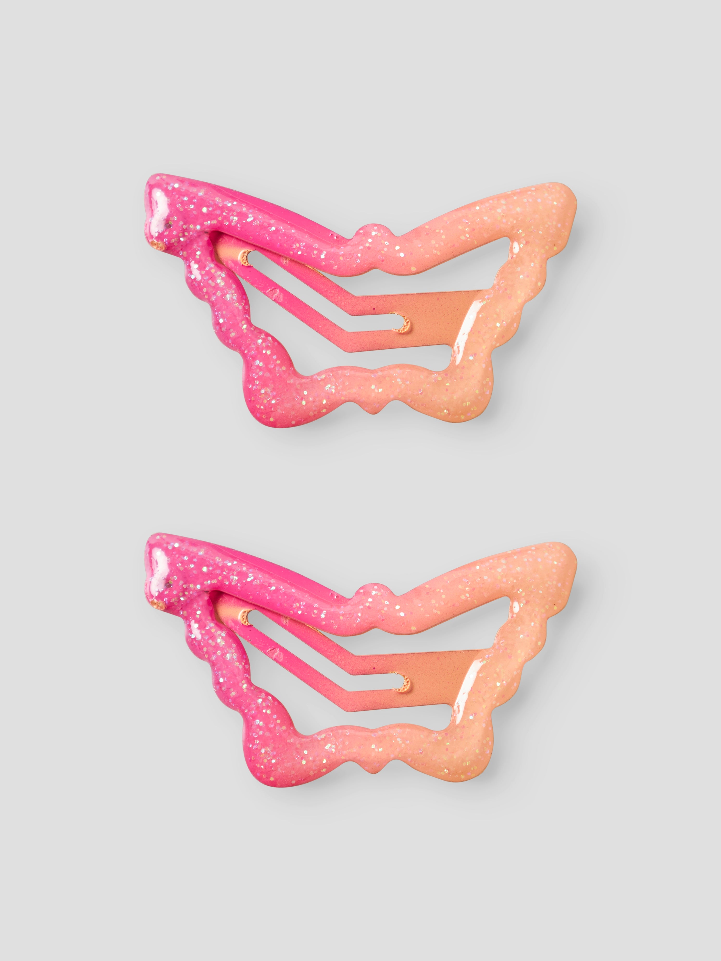 Pack 2 Clips Bicolor Peach