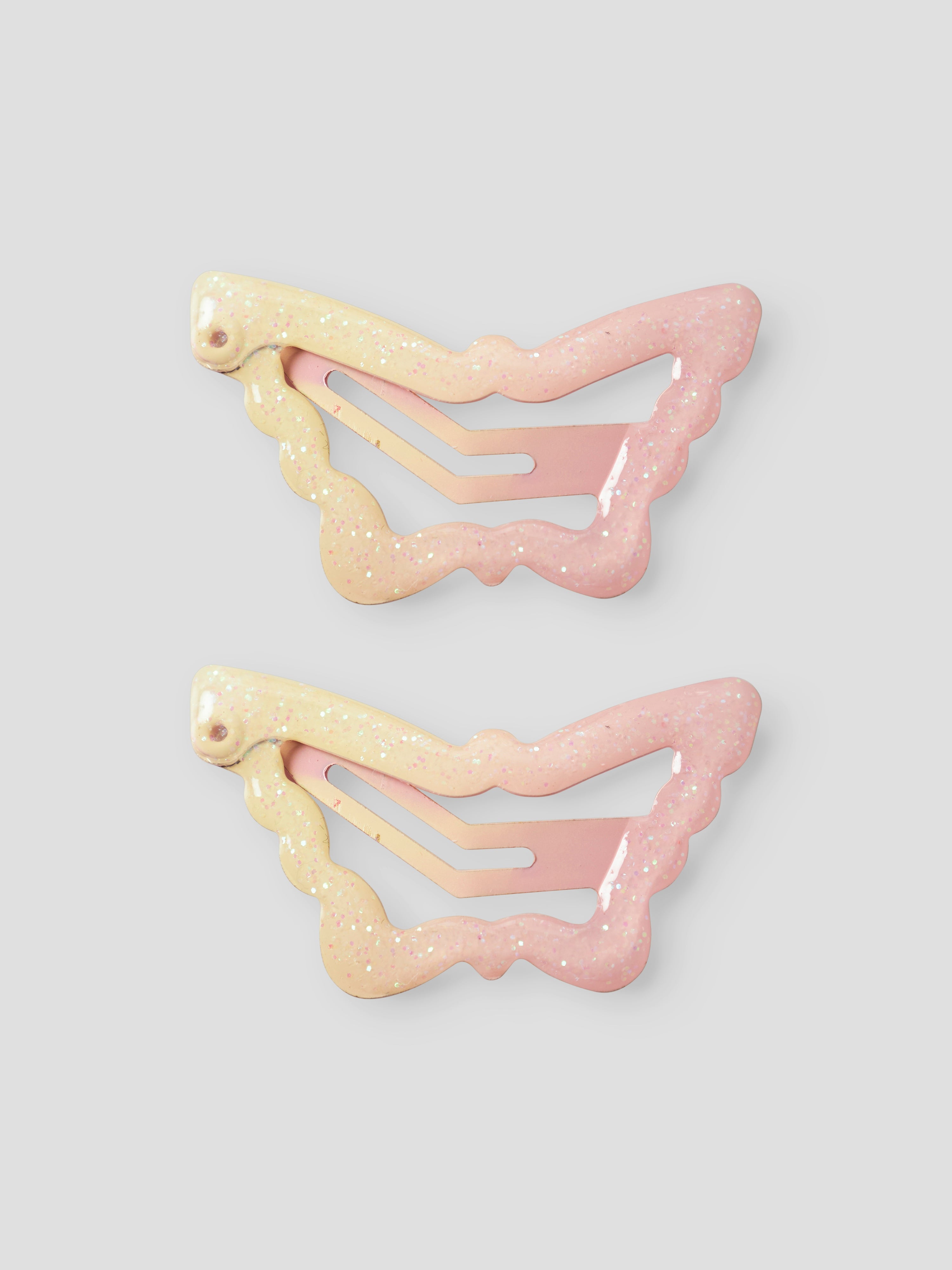 Pack 2 Clips Bicolor Rosa