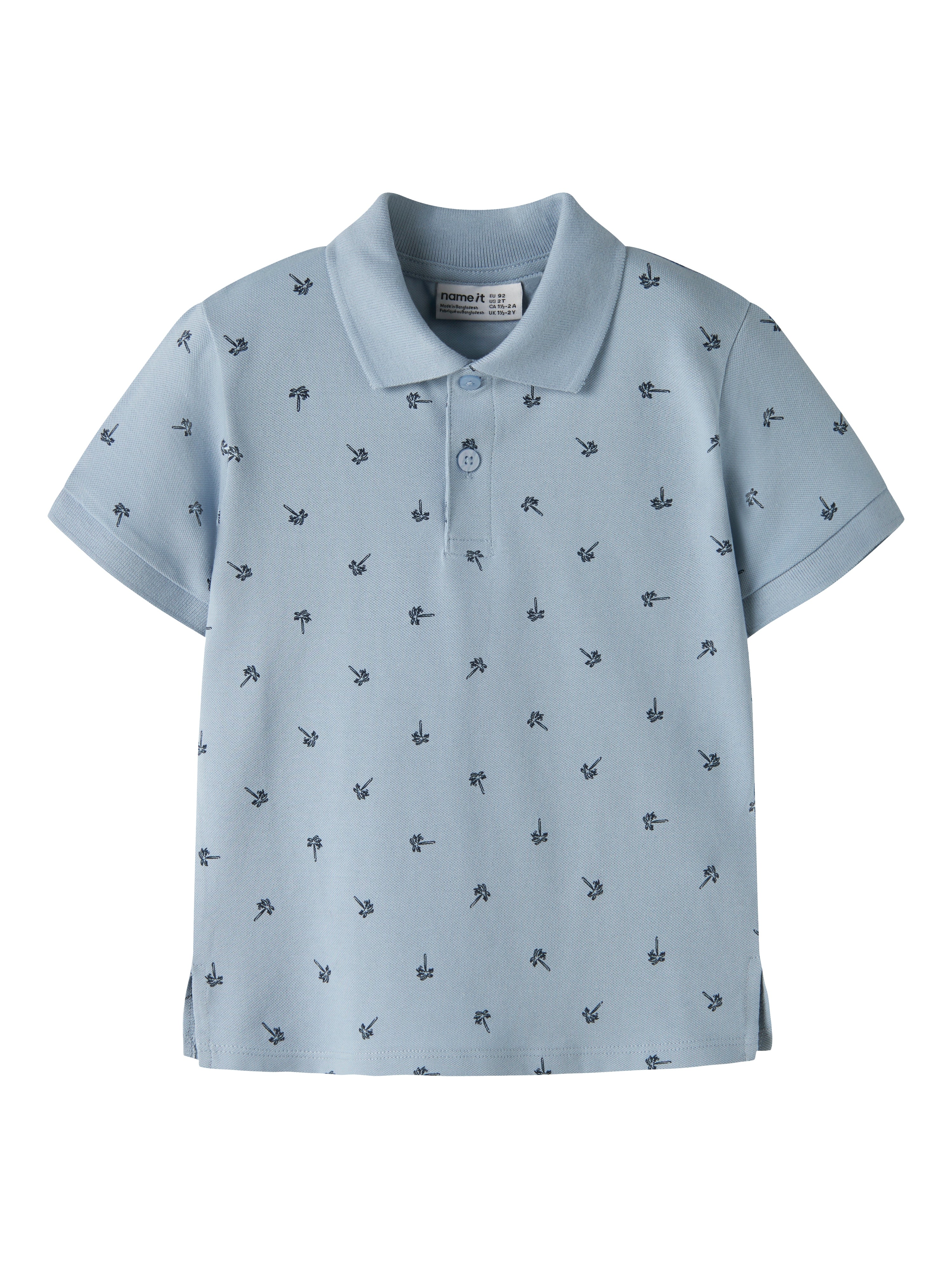 Polo Palmeras Azul Mini