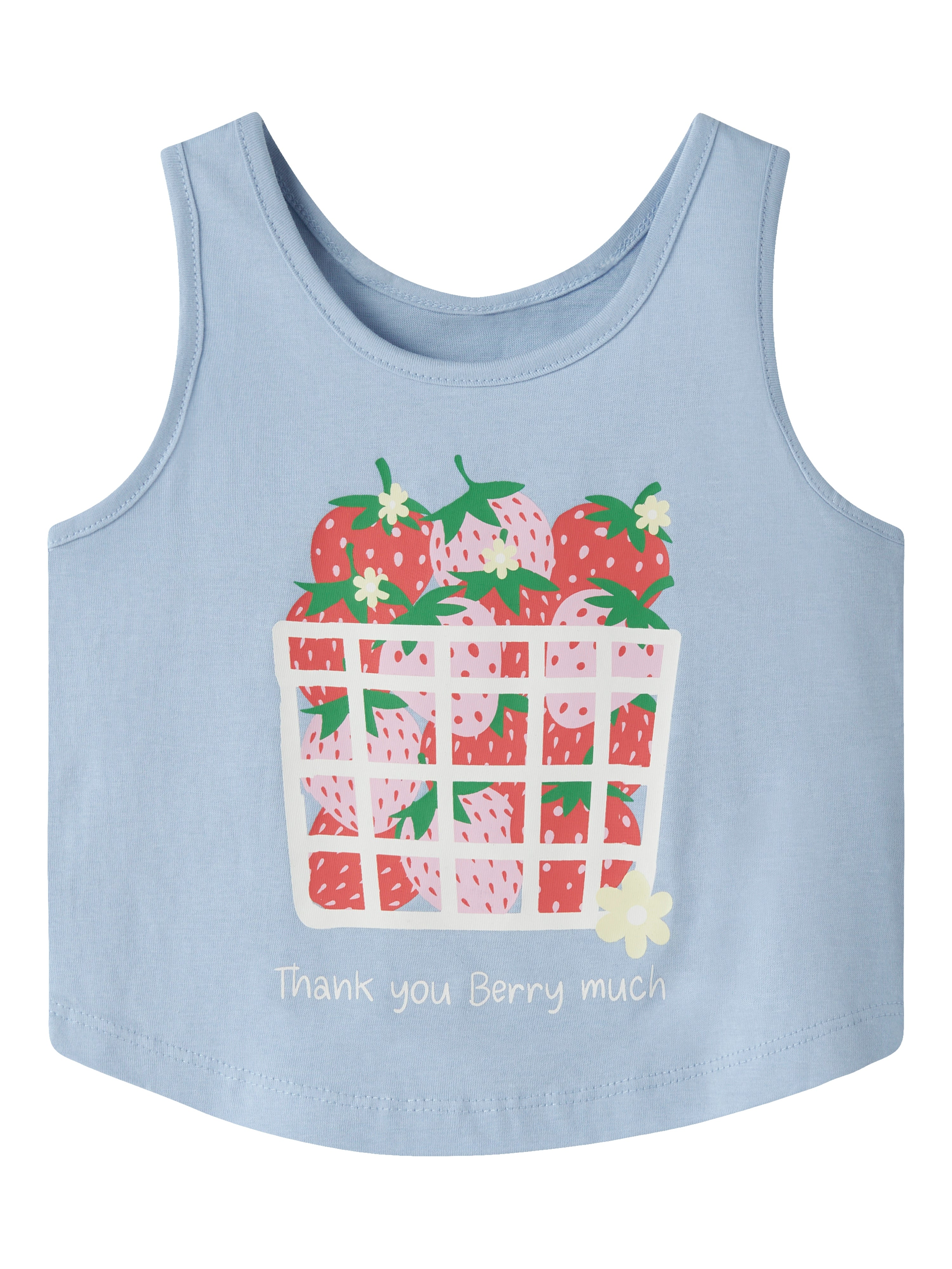 Top Azul Fresas Mini