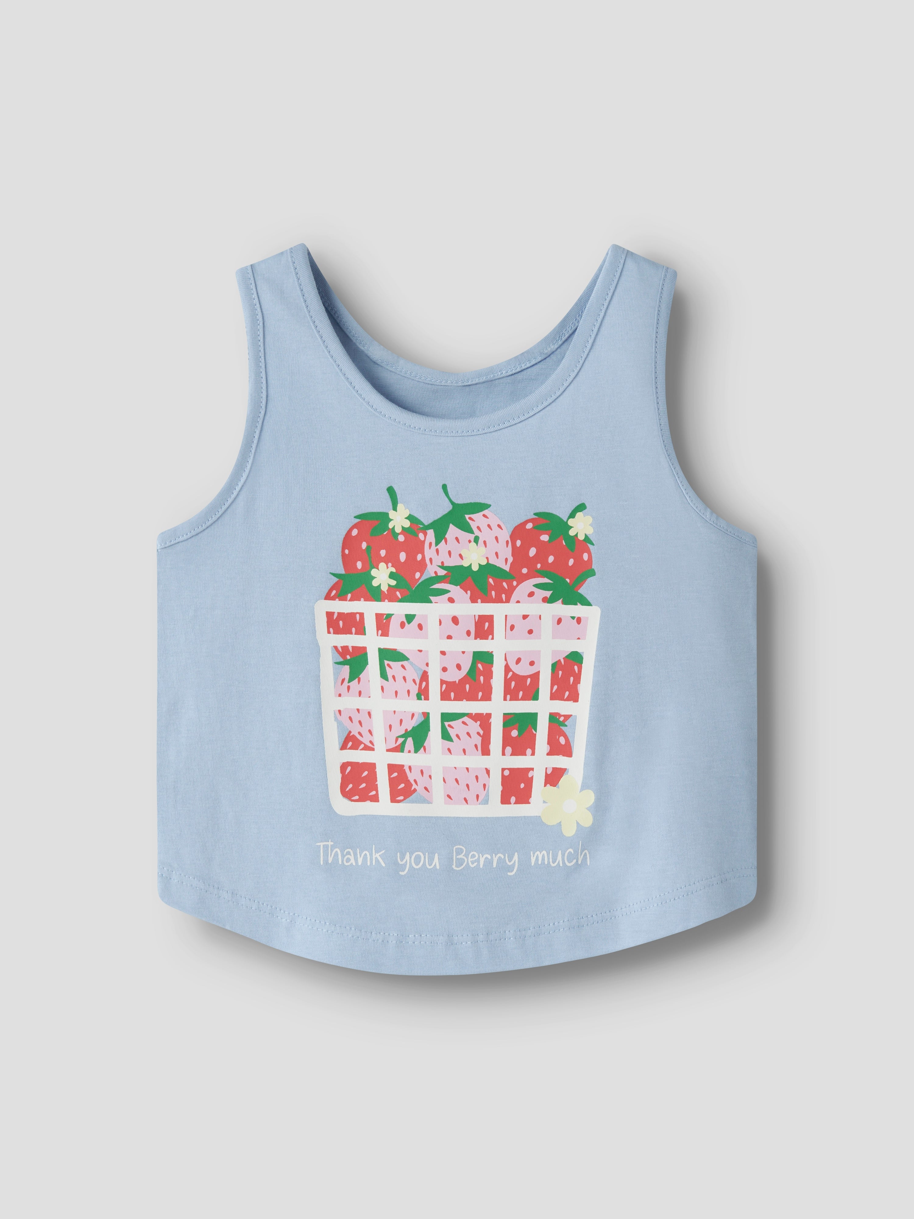 Top Azul Fresas Mini
