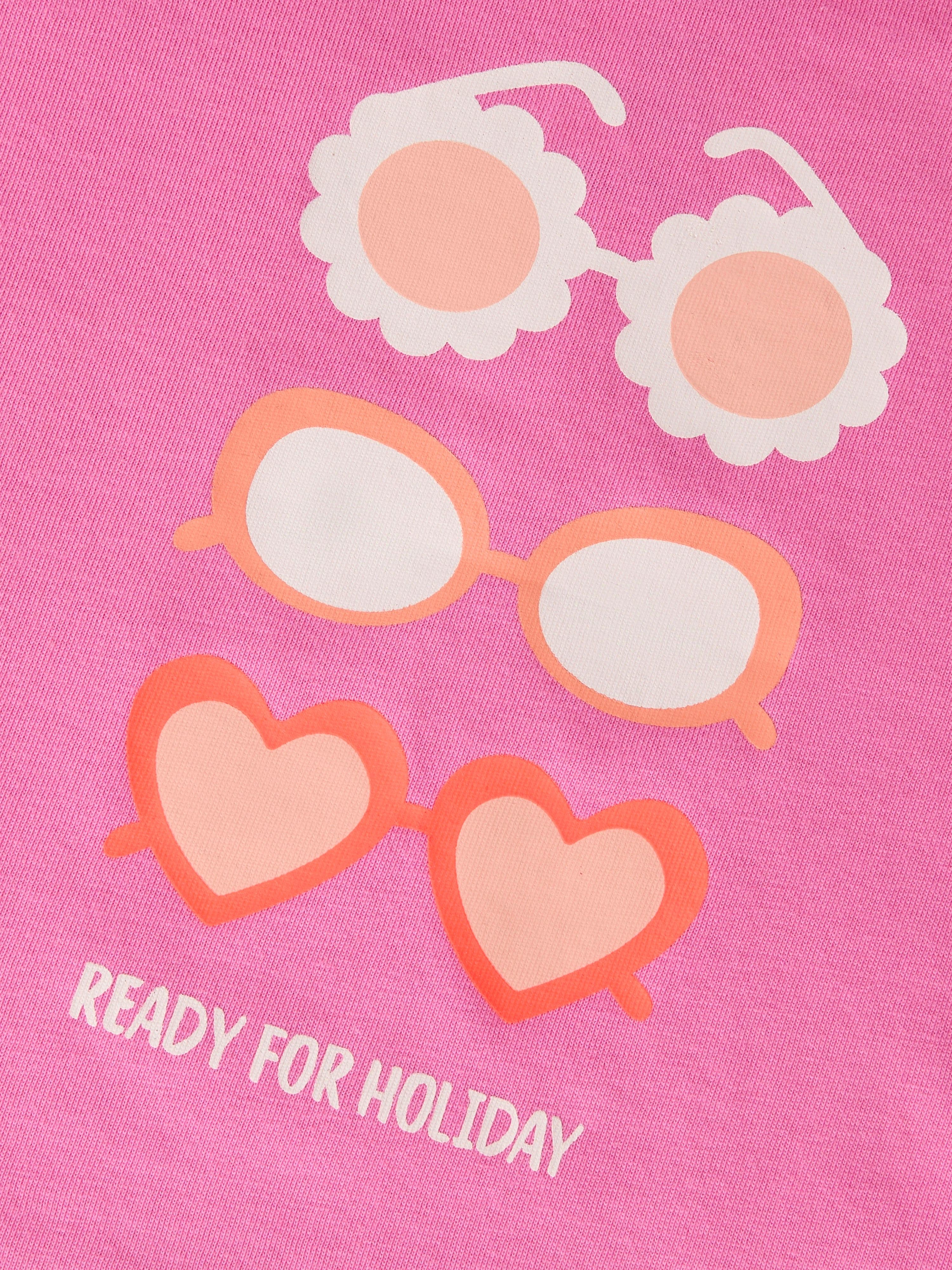 Top Rosa Gafas Mini