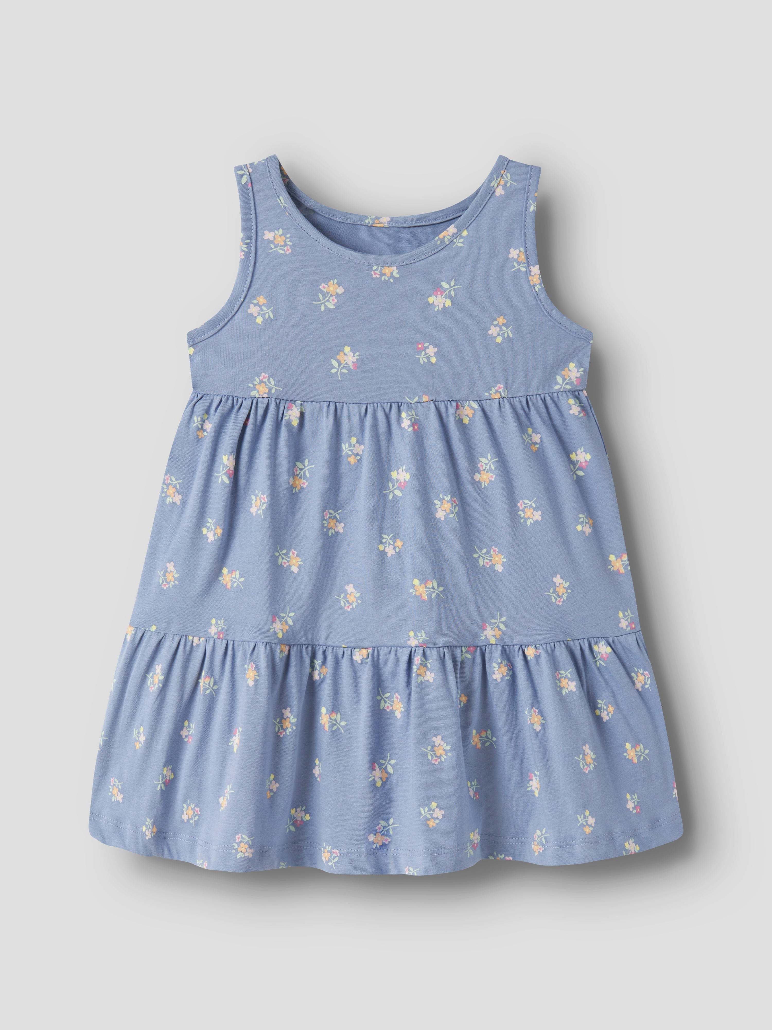 Vestido Flores Lila Mini