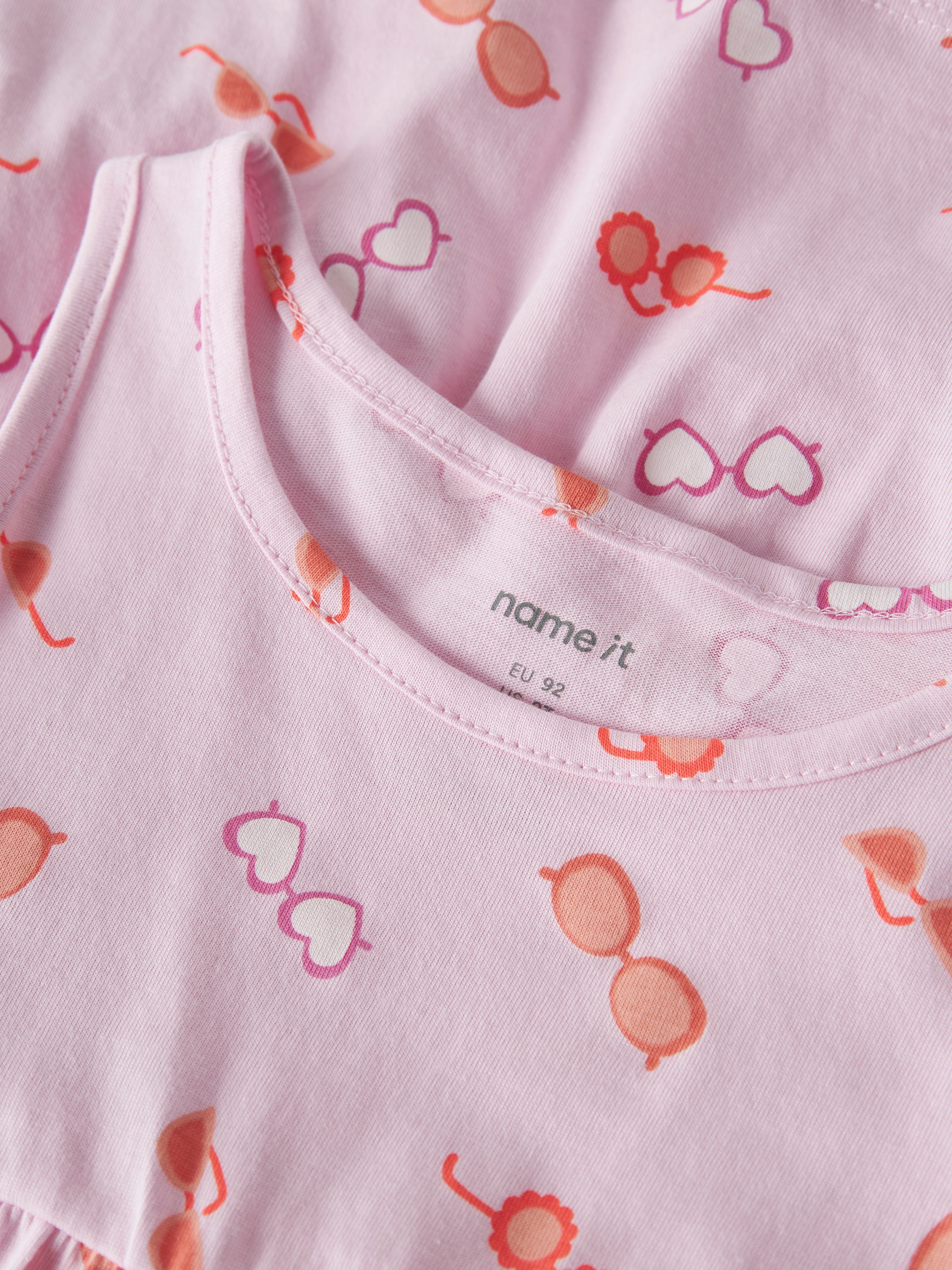 Vestido Rosa Gafas Mini