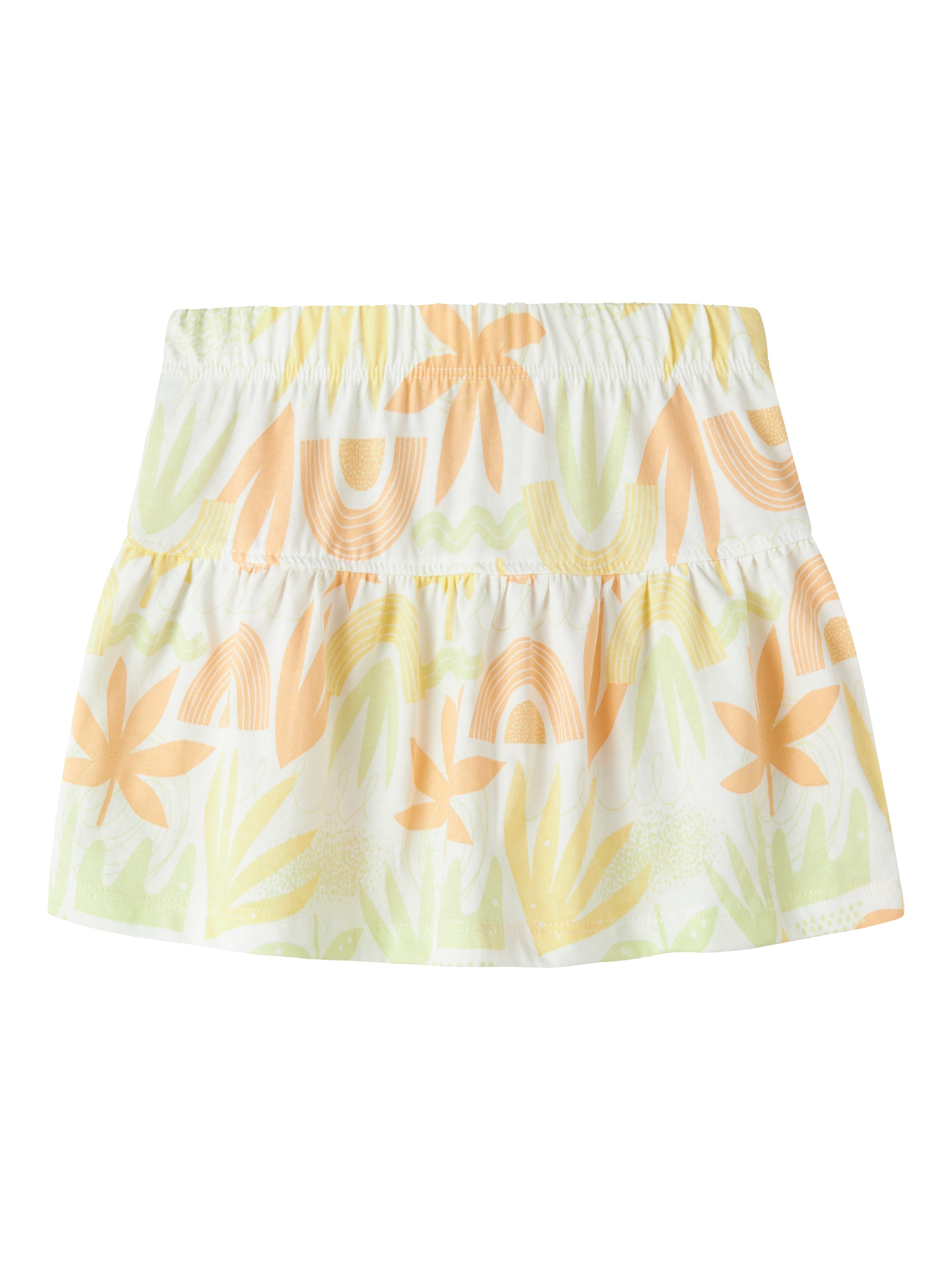 Falda Hojas Blanca Mini