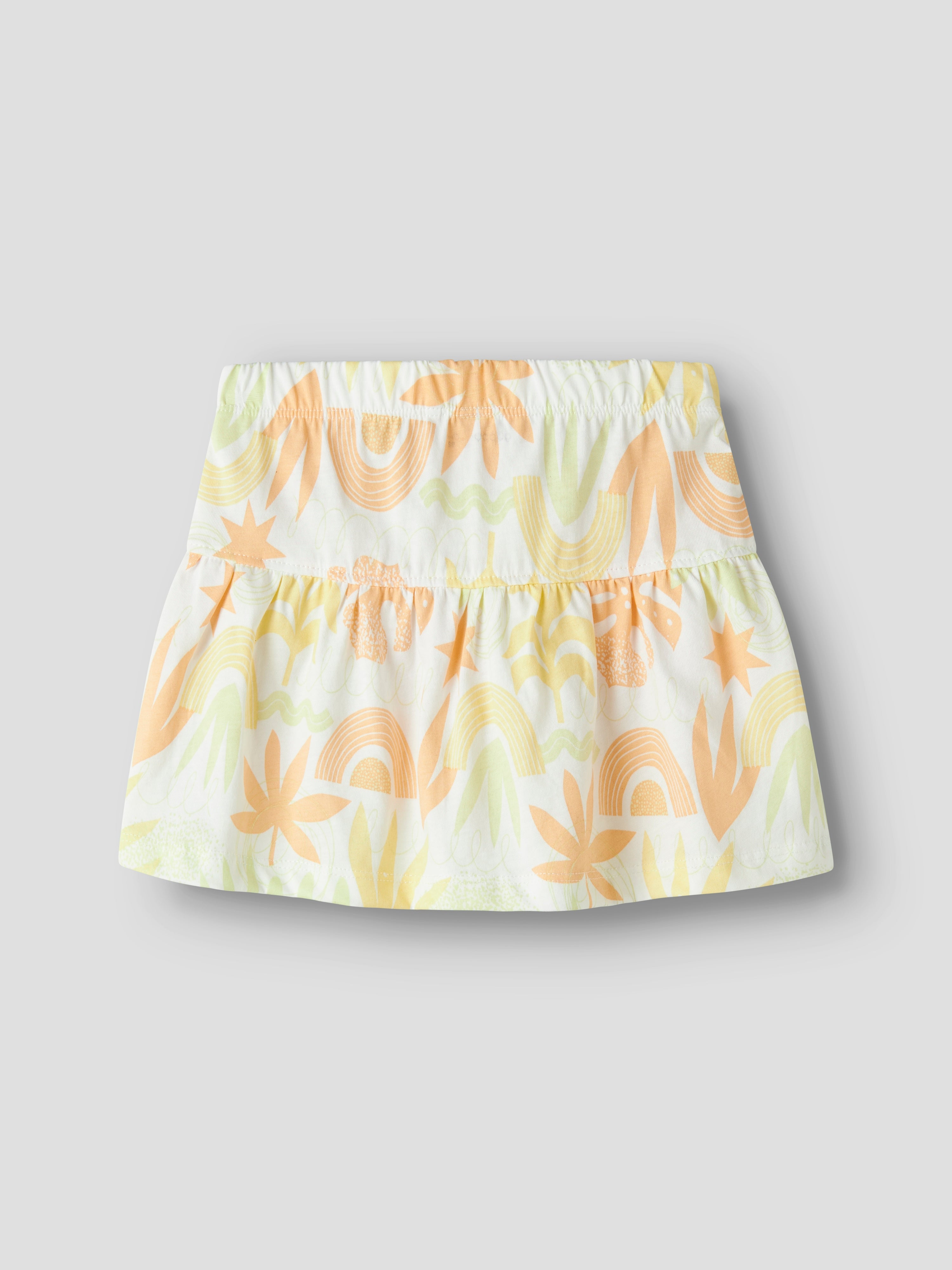 Falda Hojas Blanca Mini