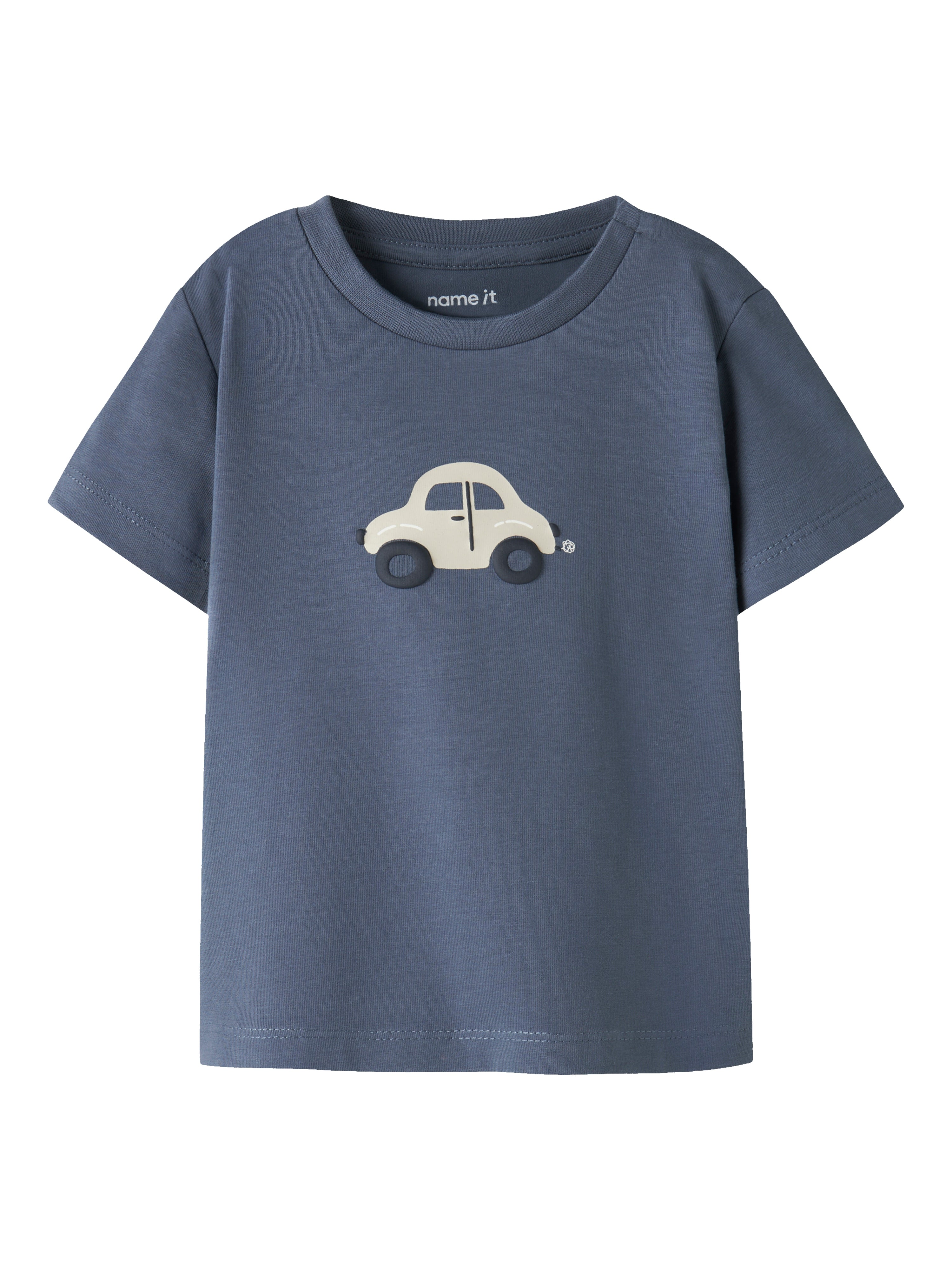 Camiseta Azul Coche Bebé