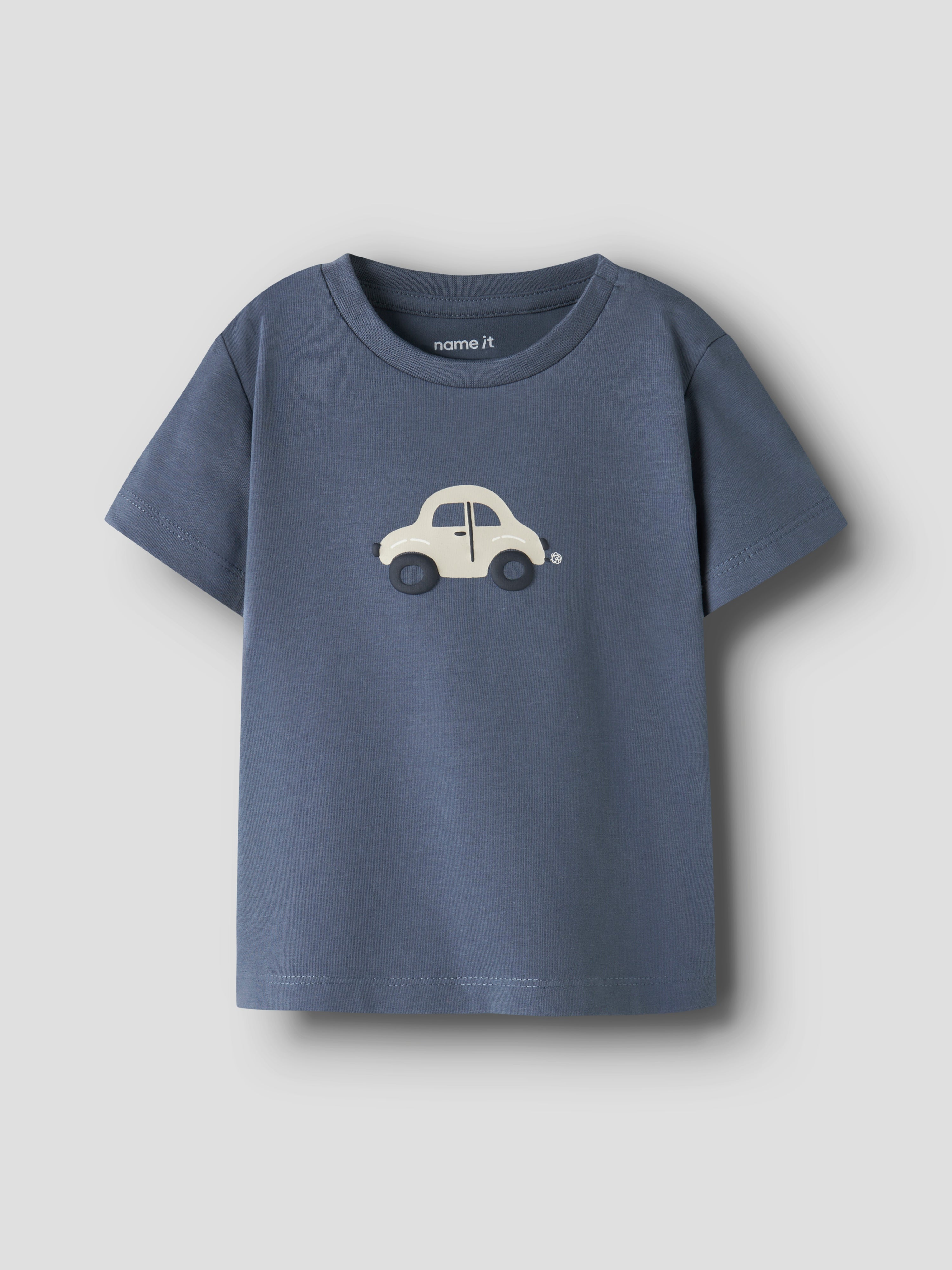Camiseta Azul Coche Bebé