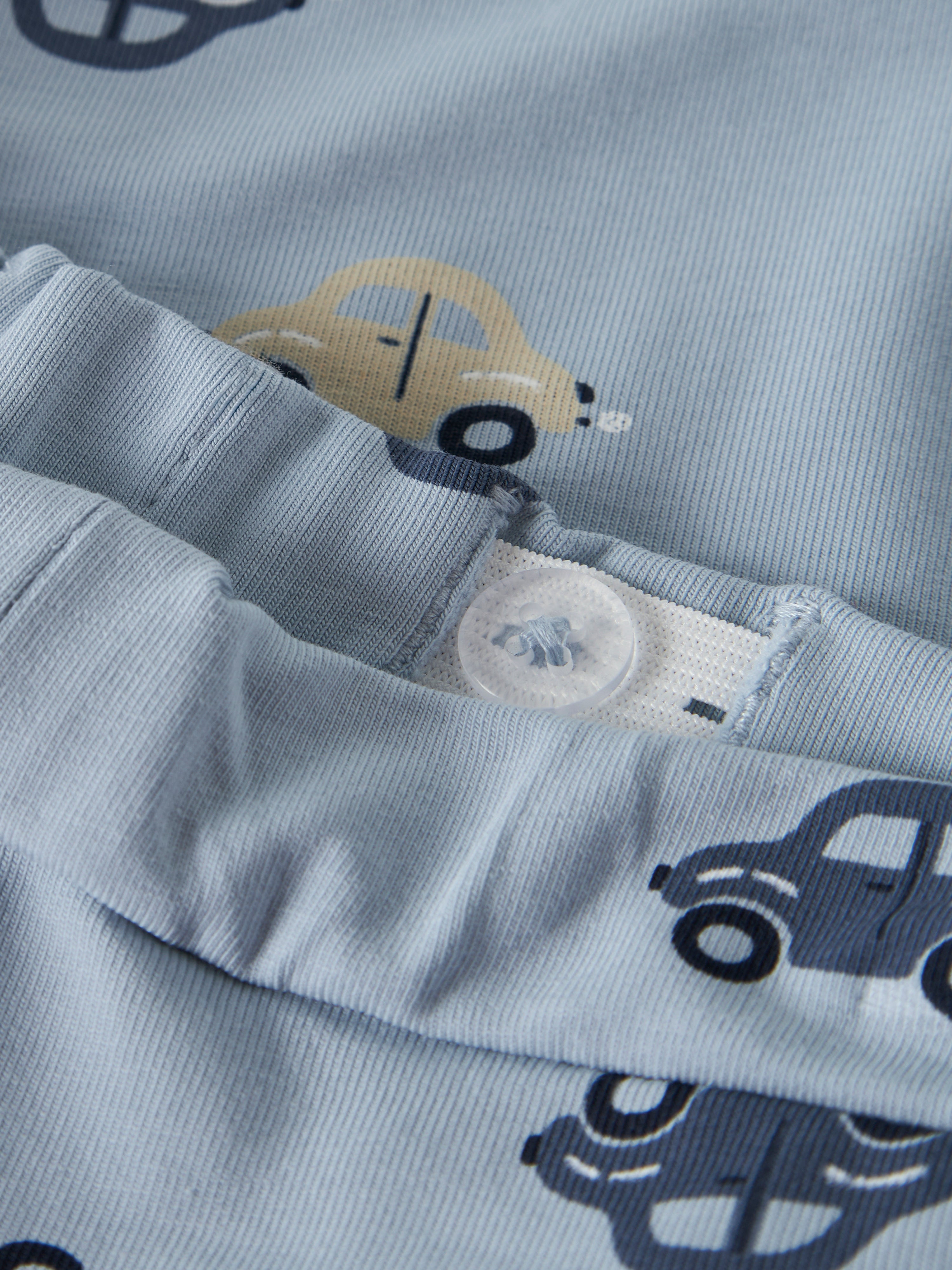 Short Coche Azul Bebé