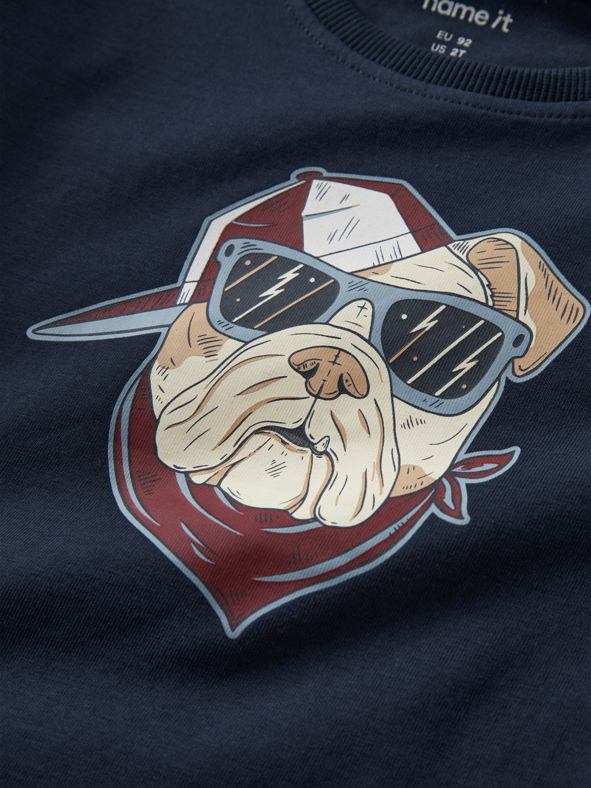 Camiseta Cool Dog Marino Mini
