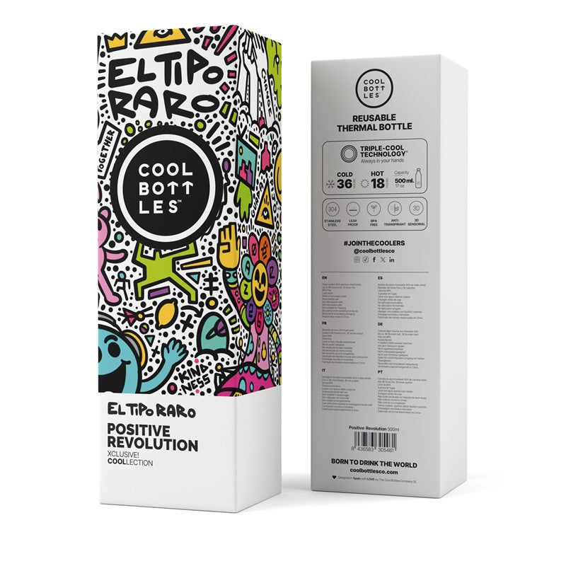 Botella Estampada 500ML Positive Revolution