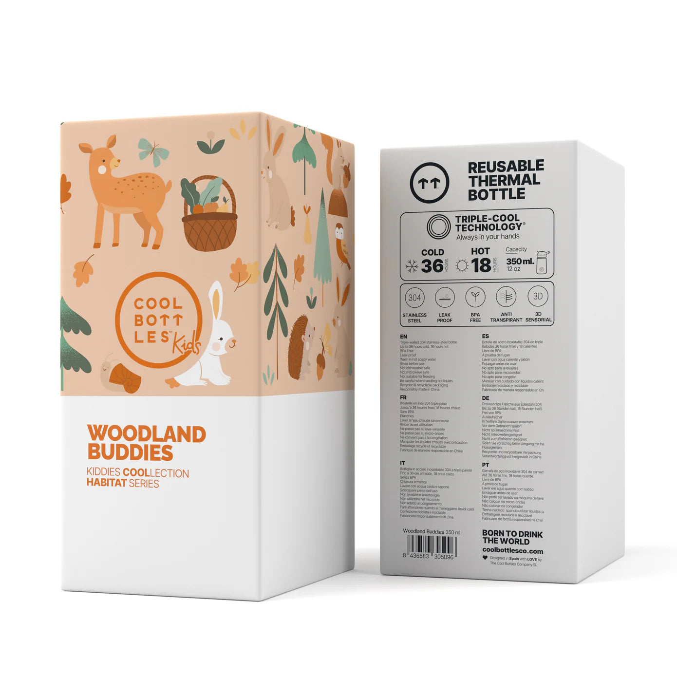 Botella Kiddies Woodland Buddies 350ML