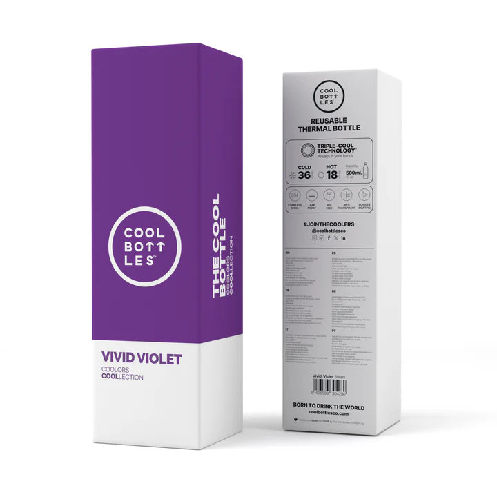Botella Lisa 500ML Vivid Violet