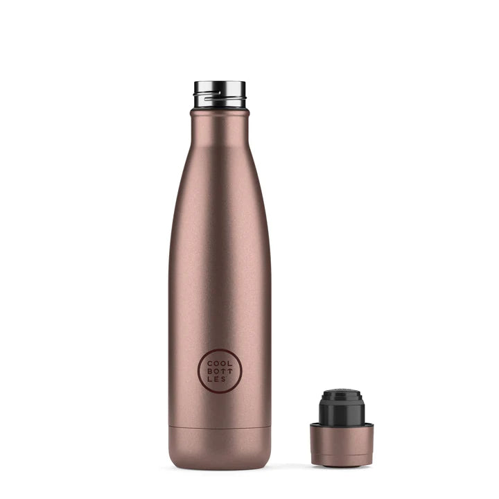Botella Lisa 500ML Metallic Rose
