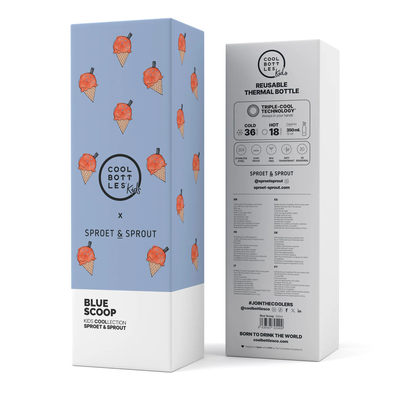 Botella Kids 350ML Blue Scoop