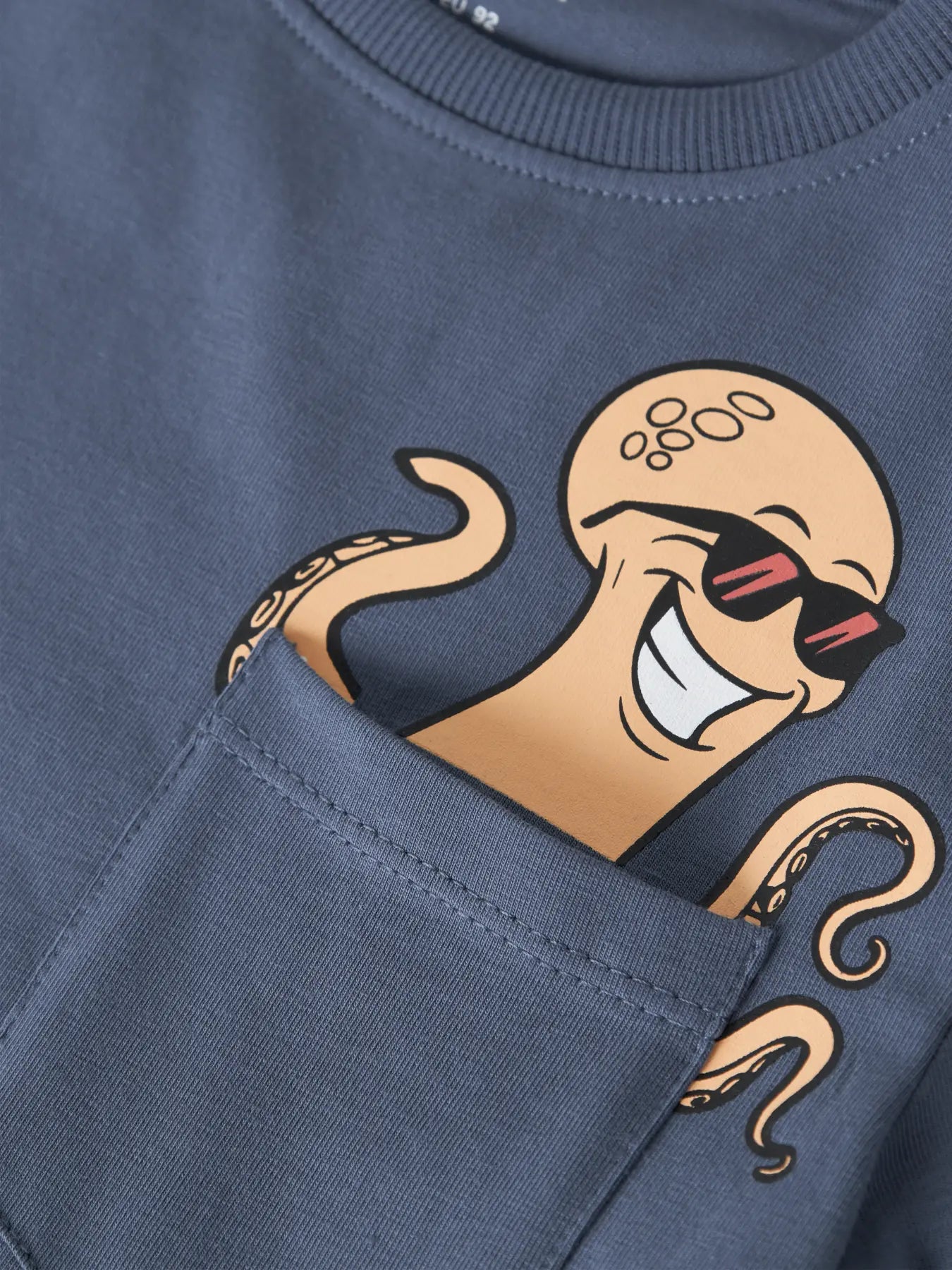 Camiseta Pulpo Azul Mini