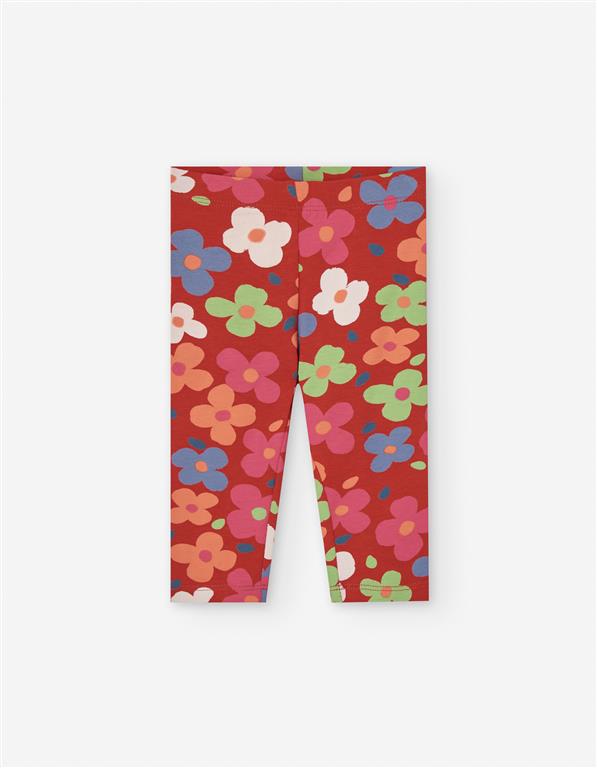 Legging Rojo Floral Bebé