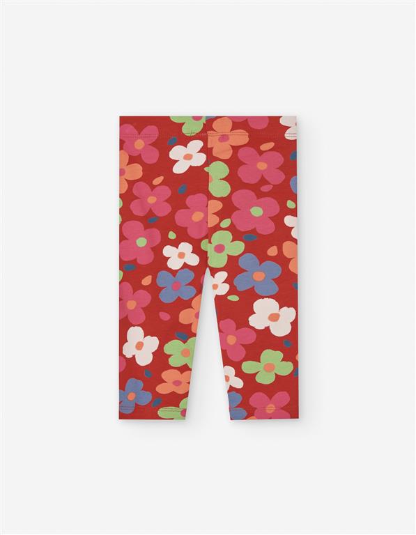 Legging Rojo Floral Bebé