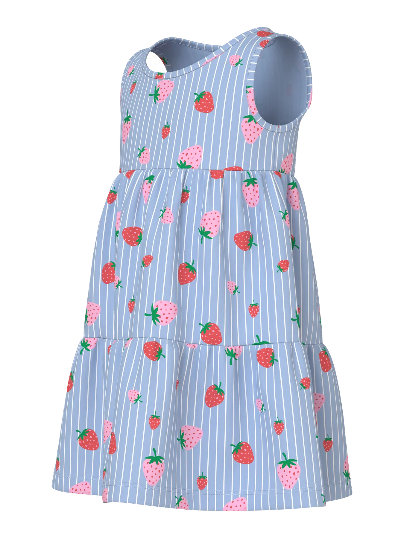 Vestido Rayas Fresas Mini