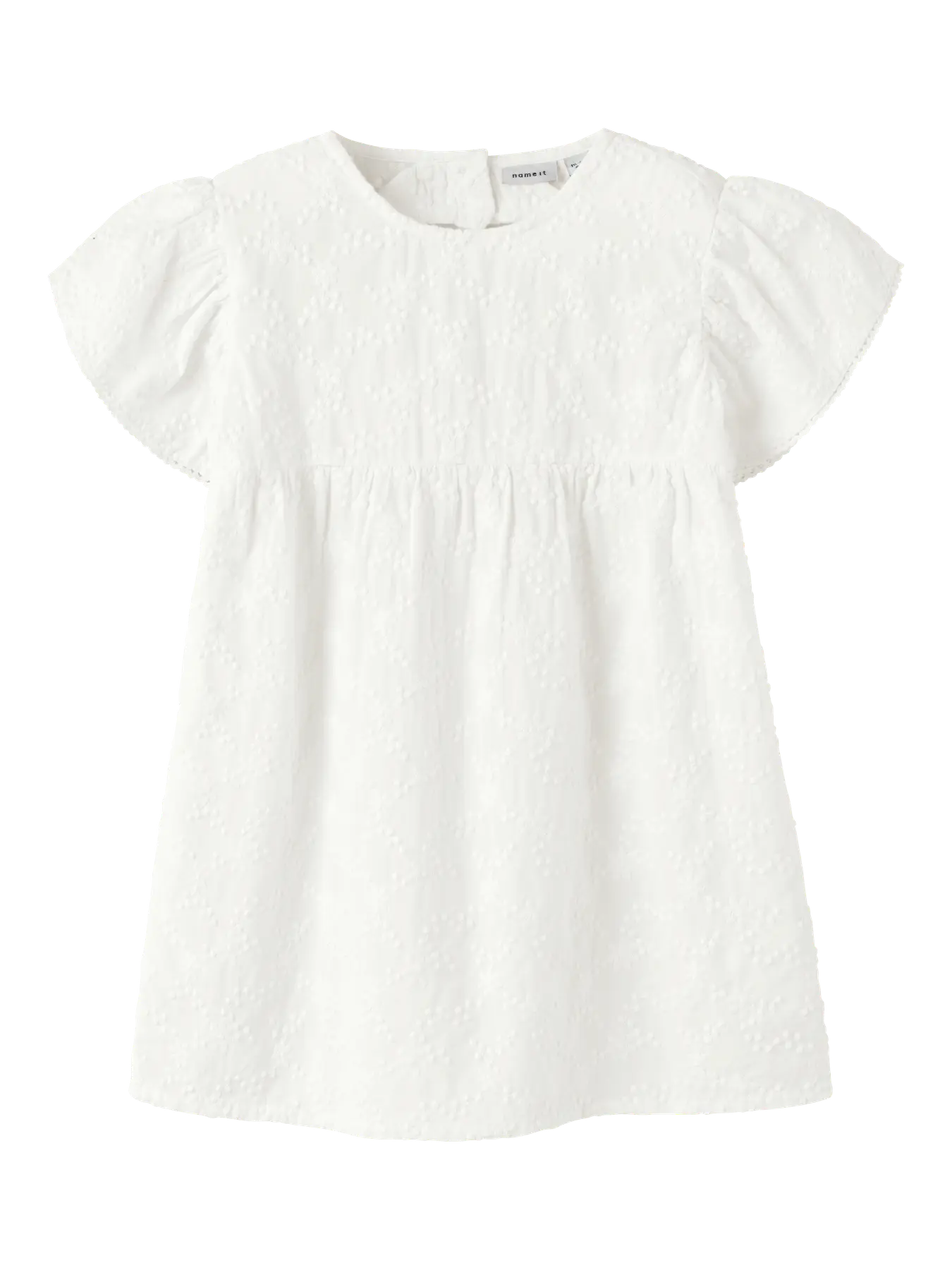 Vestido Bordado Crudo Mini
