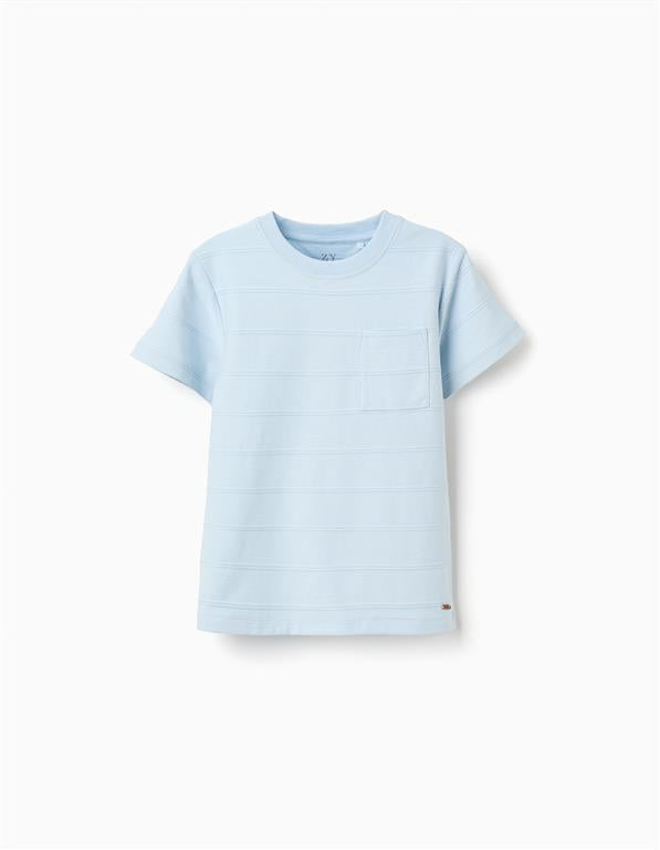 Camiseta Azul Bolsillo