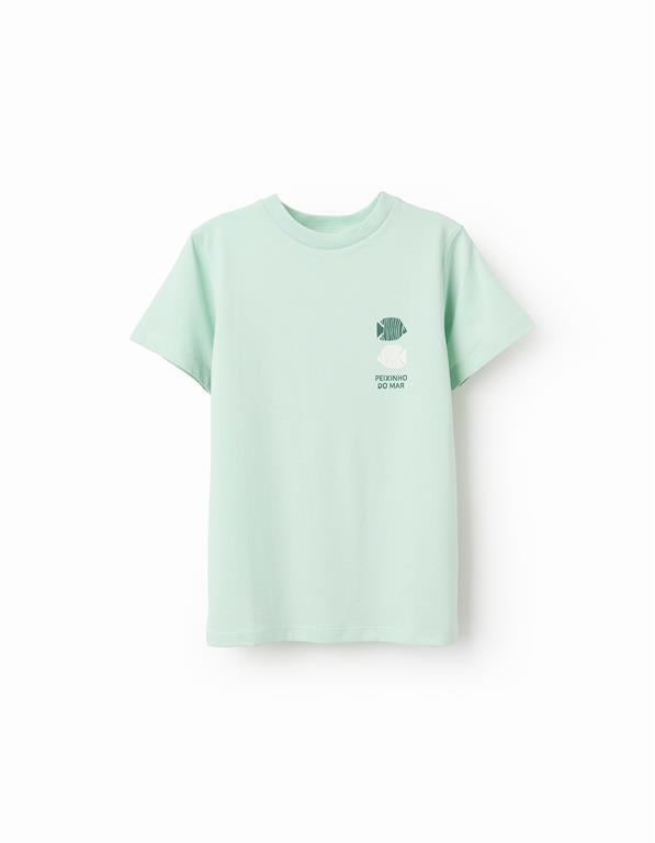Camiseta Peces Verde